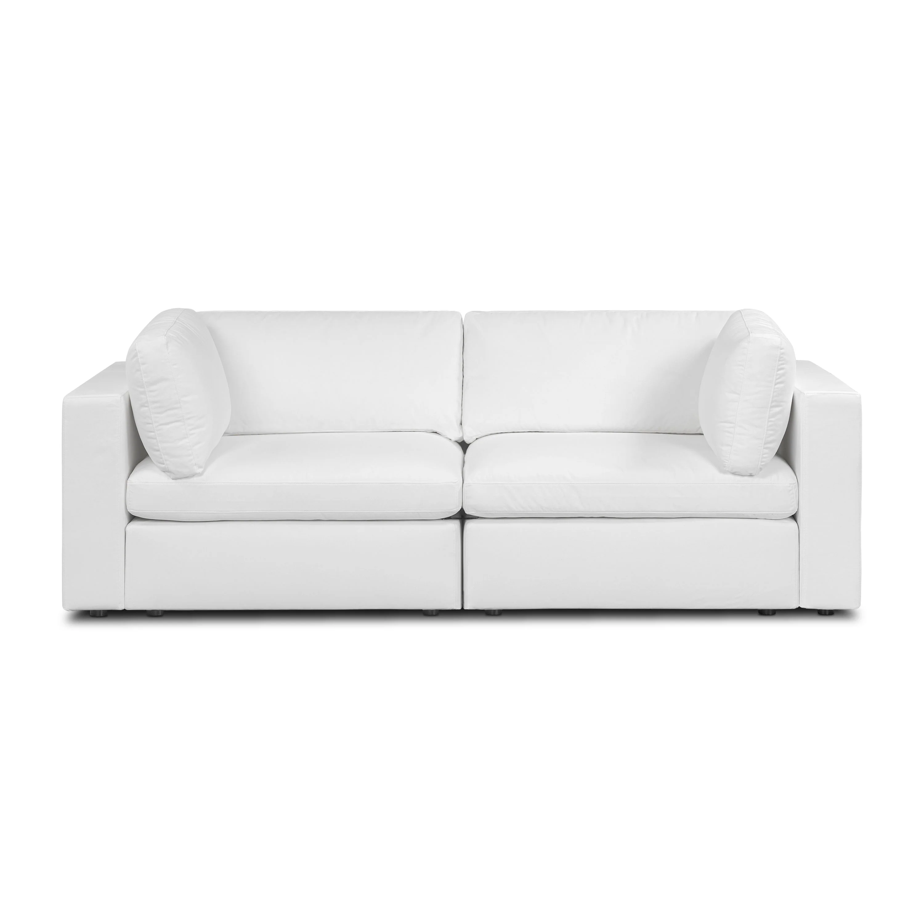 2-Seat Vari Modular Sofa | Cotton White - Image 4