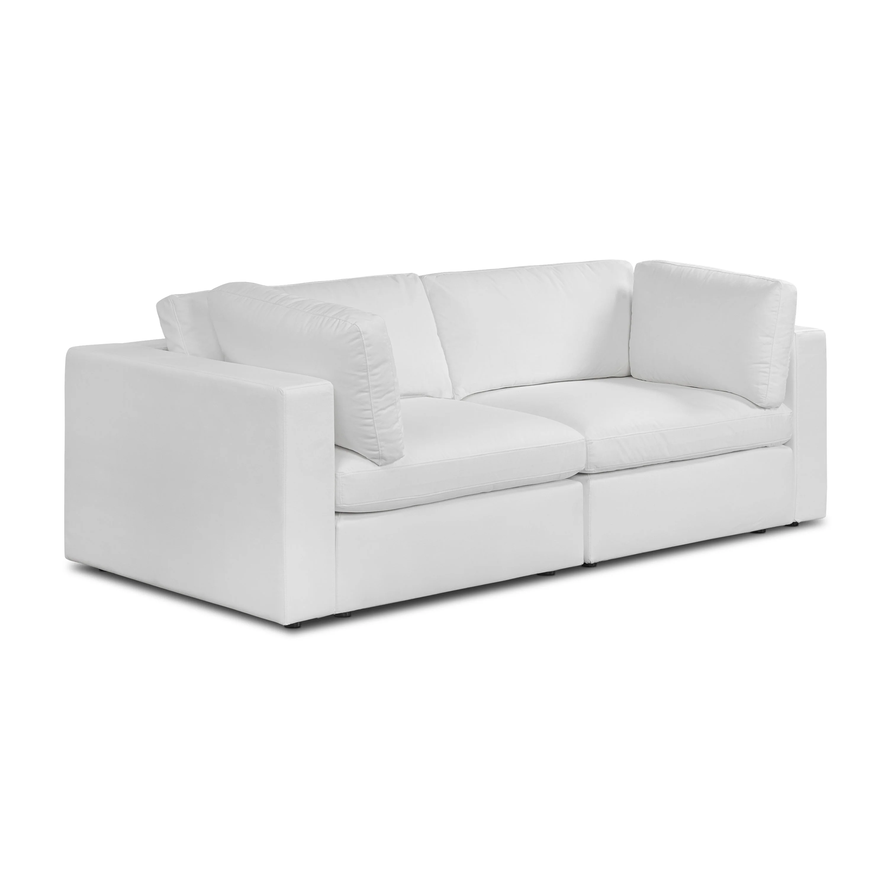 2-Seat Vari Modular Sofa | Cotton White - Image 8