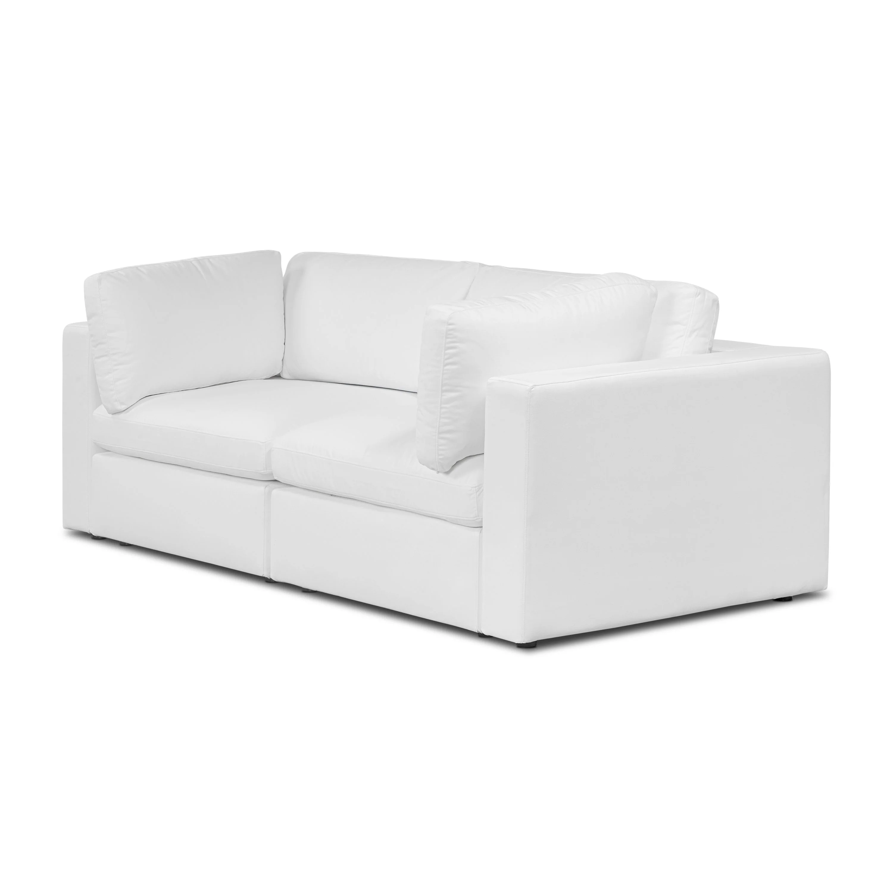 2-Seat Vari Modular Sofa | Cotton White - Image 9
