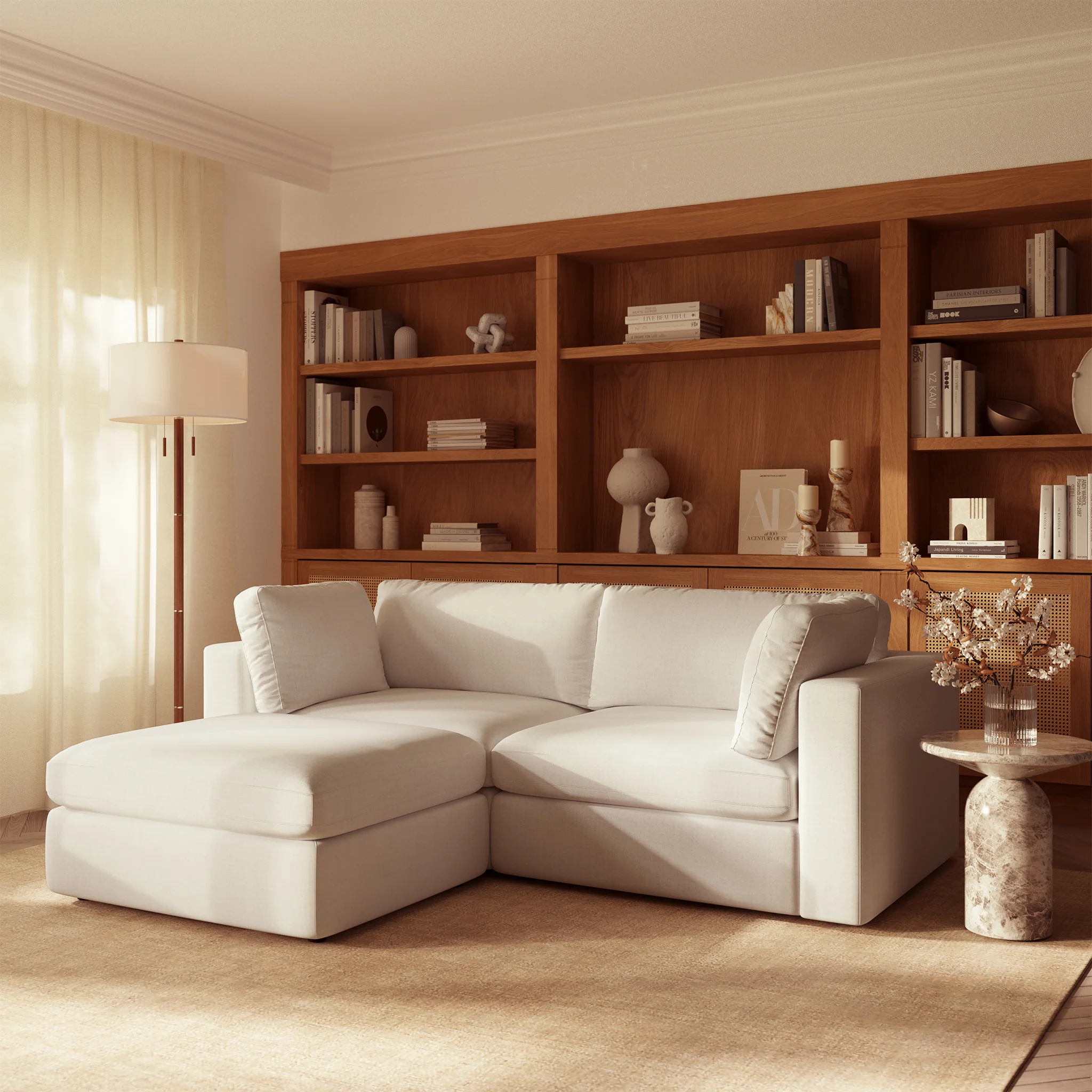 3-Seat Vari Modular Sectional | Cotton White - Image 3