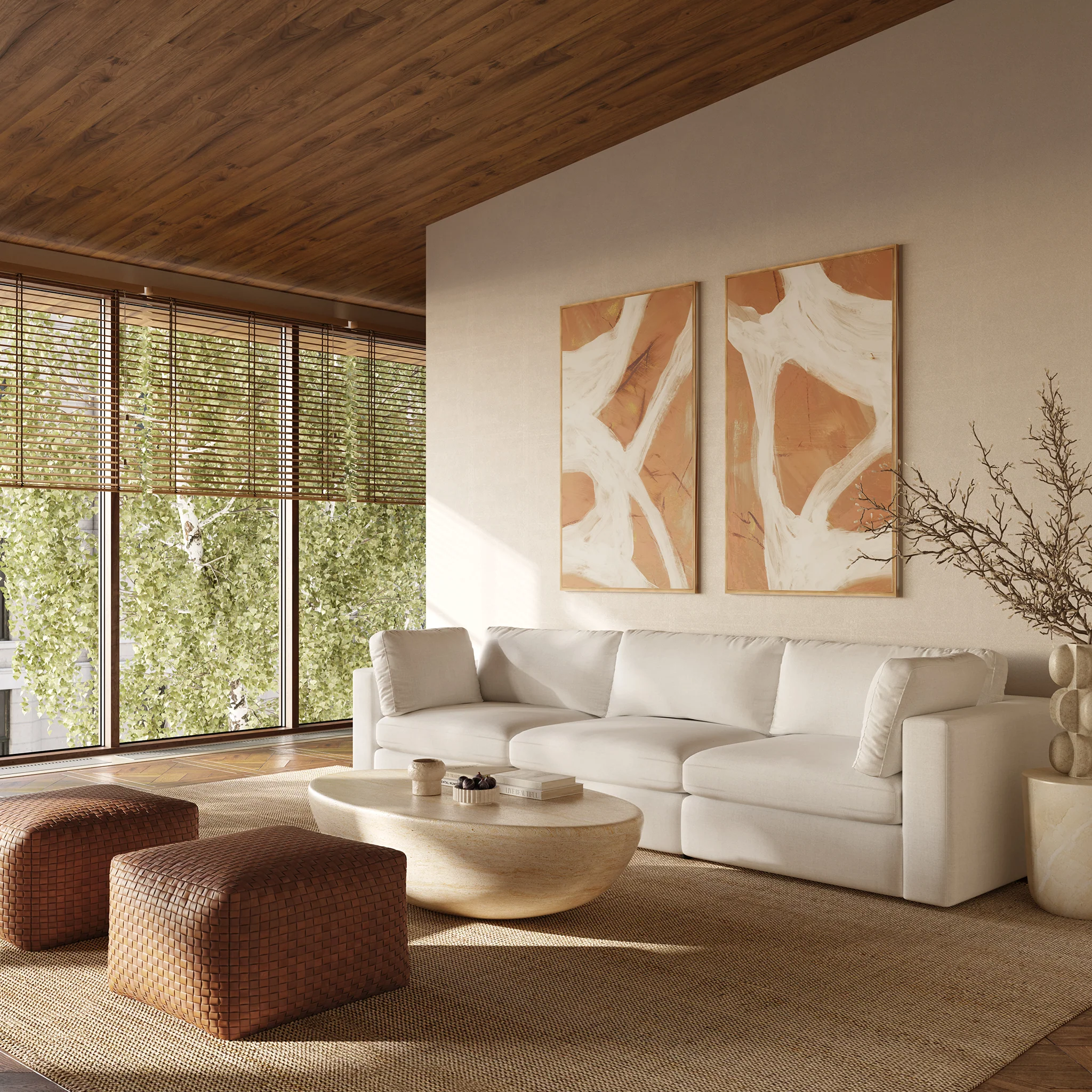 3-Seat Vari Modular Sofa | Cotton White - Image 3