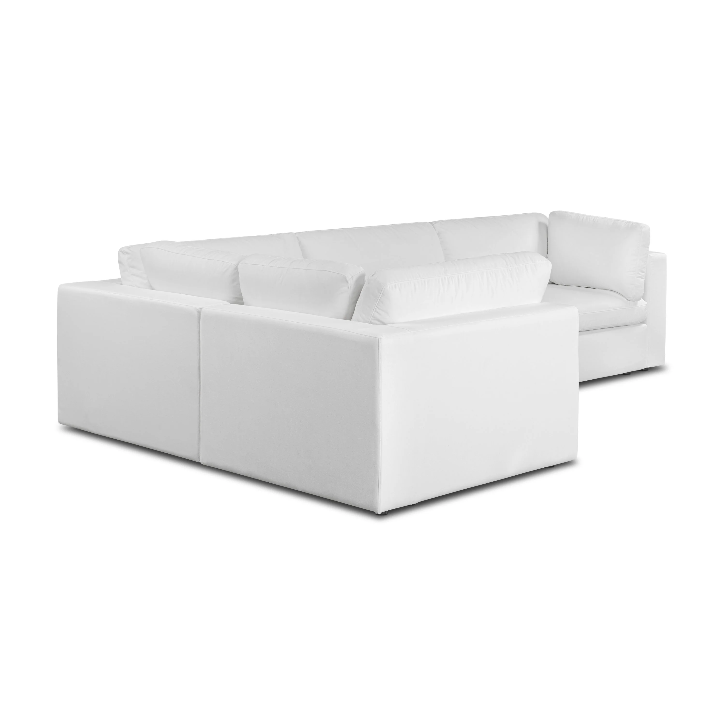 4-Seat Vari Modular L-Sectional | Cotton White - Image 5