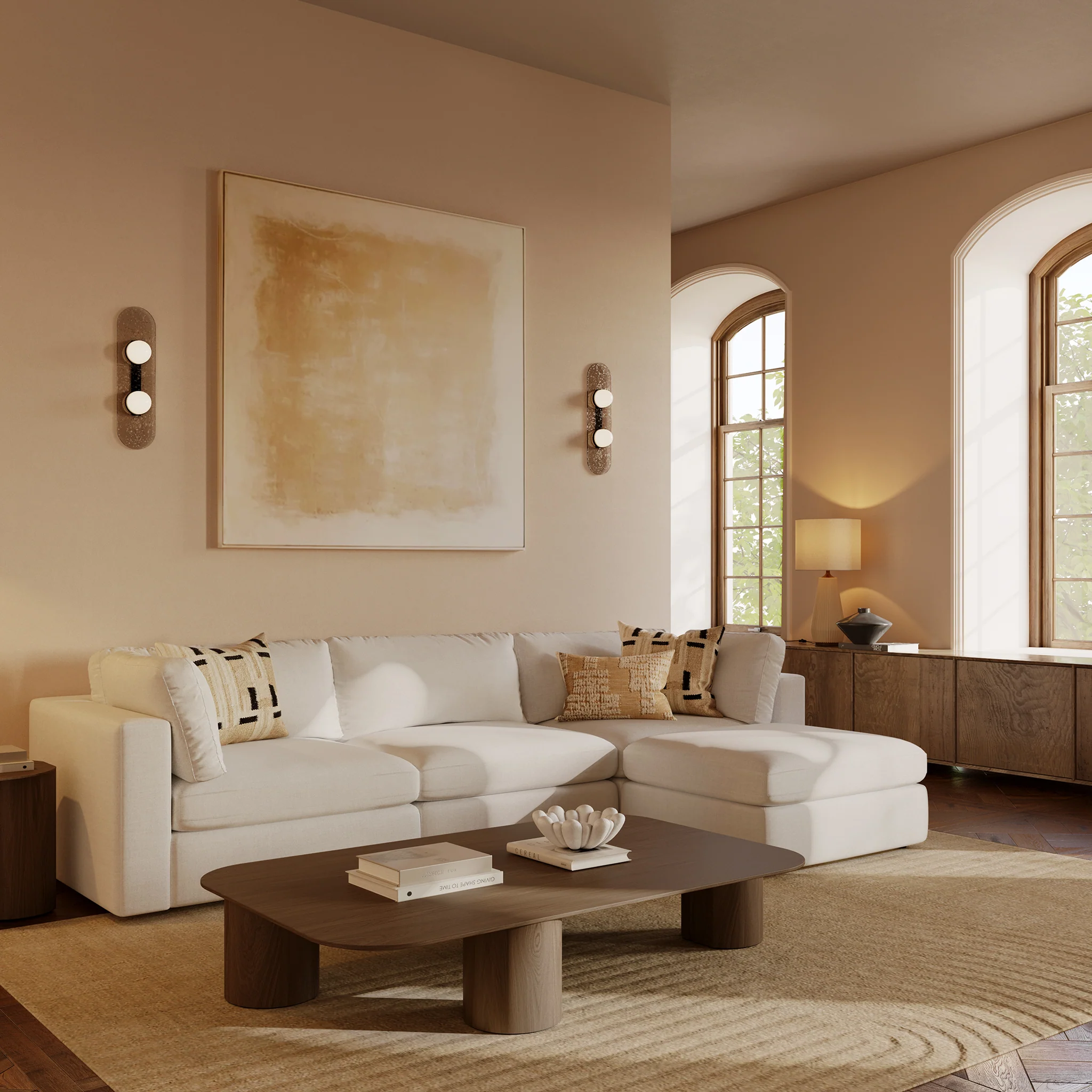 4-Seat Vari Modular Sectional | Cotton White - Image 3