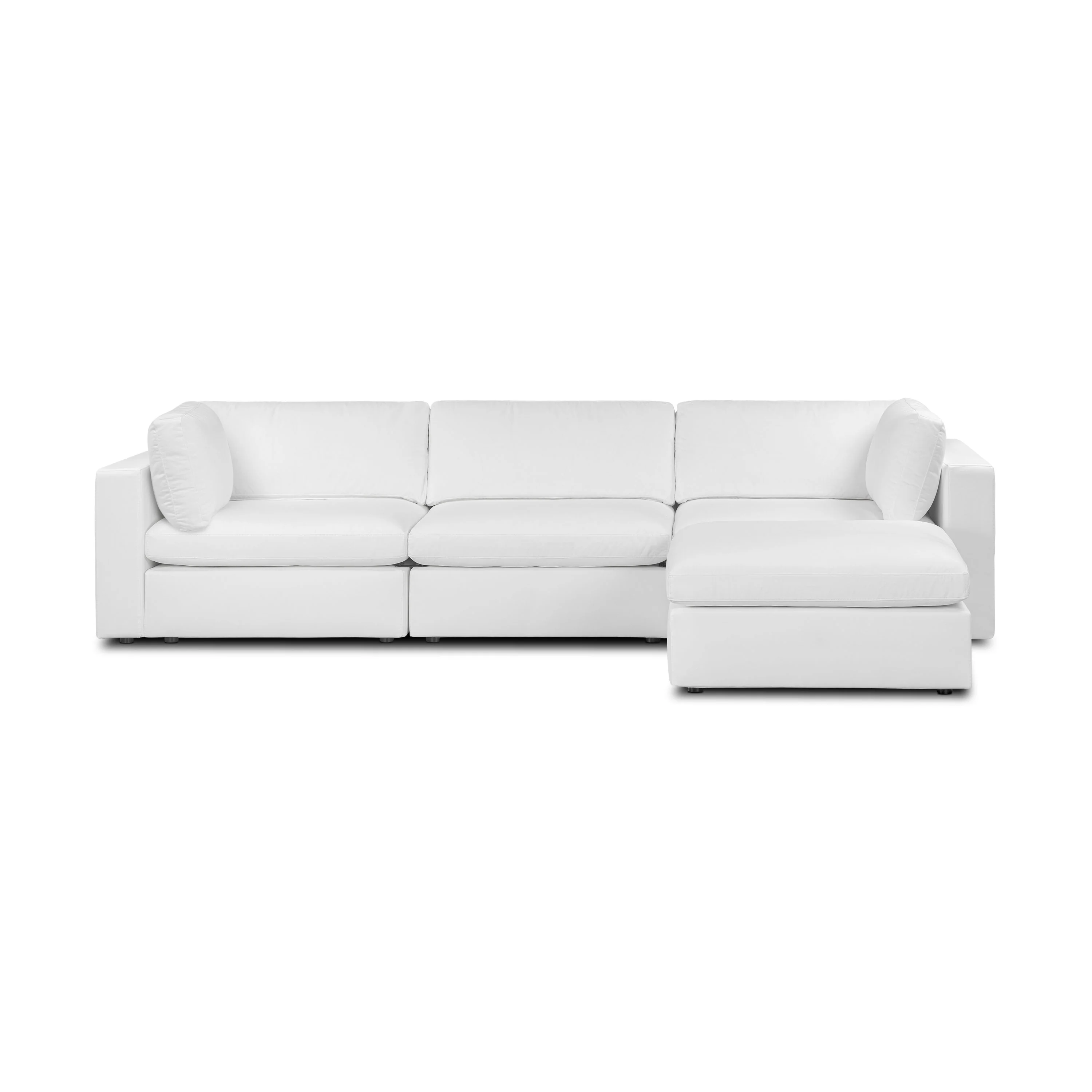 4-Seat Vari Modular Sectional | Cotton White - Image 4