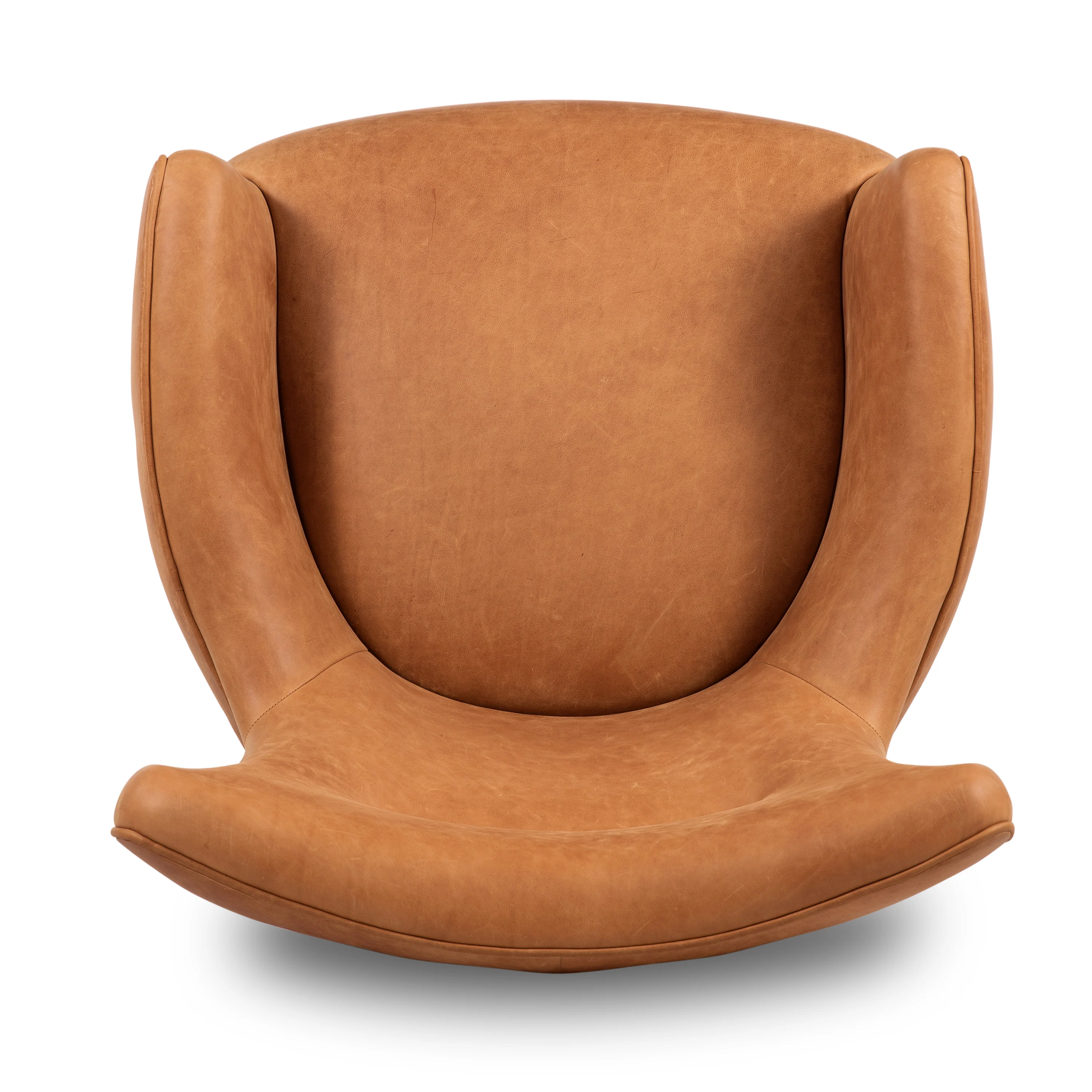 Aida Leather Lounge Chair | Cognac Tan | Set of 2 - Image 9