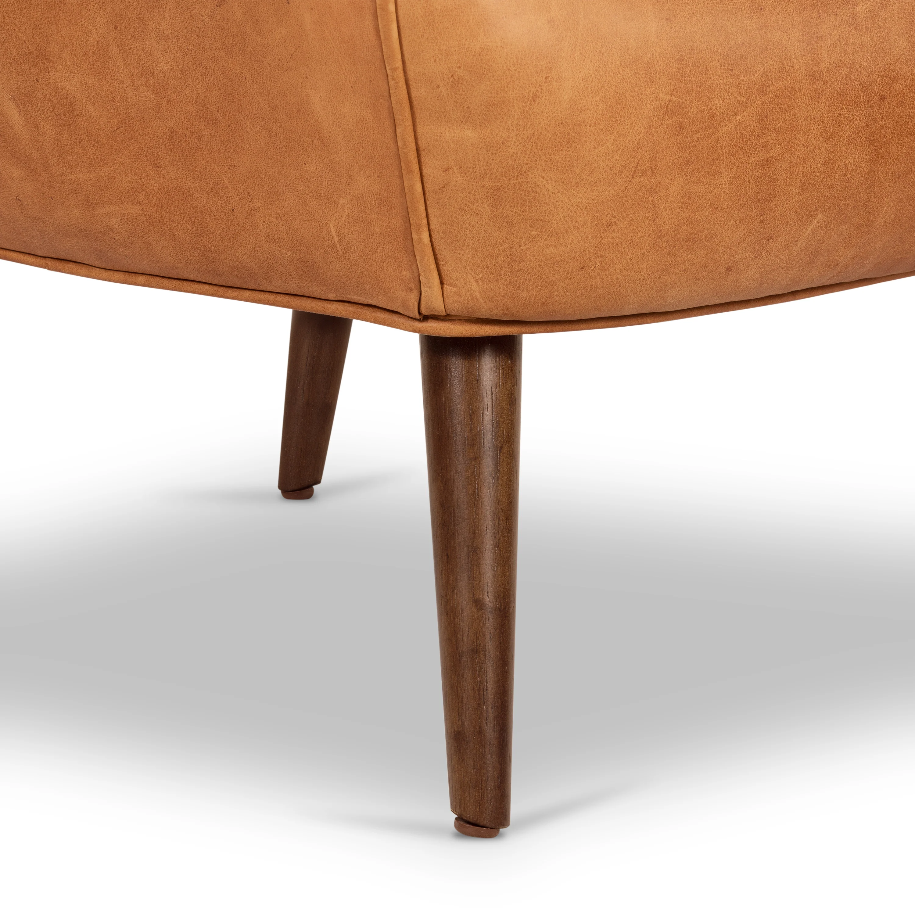 Aida Leather Lounge Chair | Cognac Tan | Single - Image 11