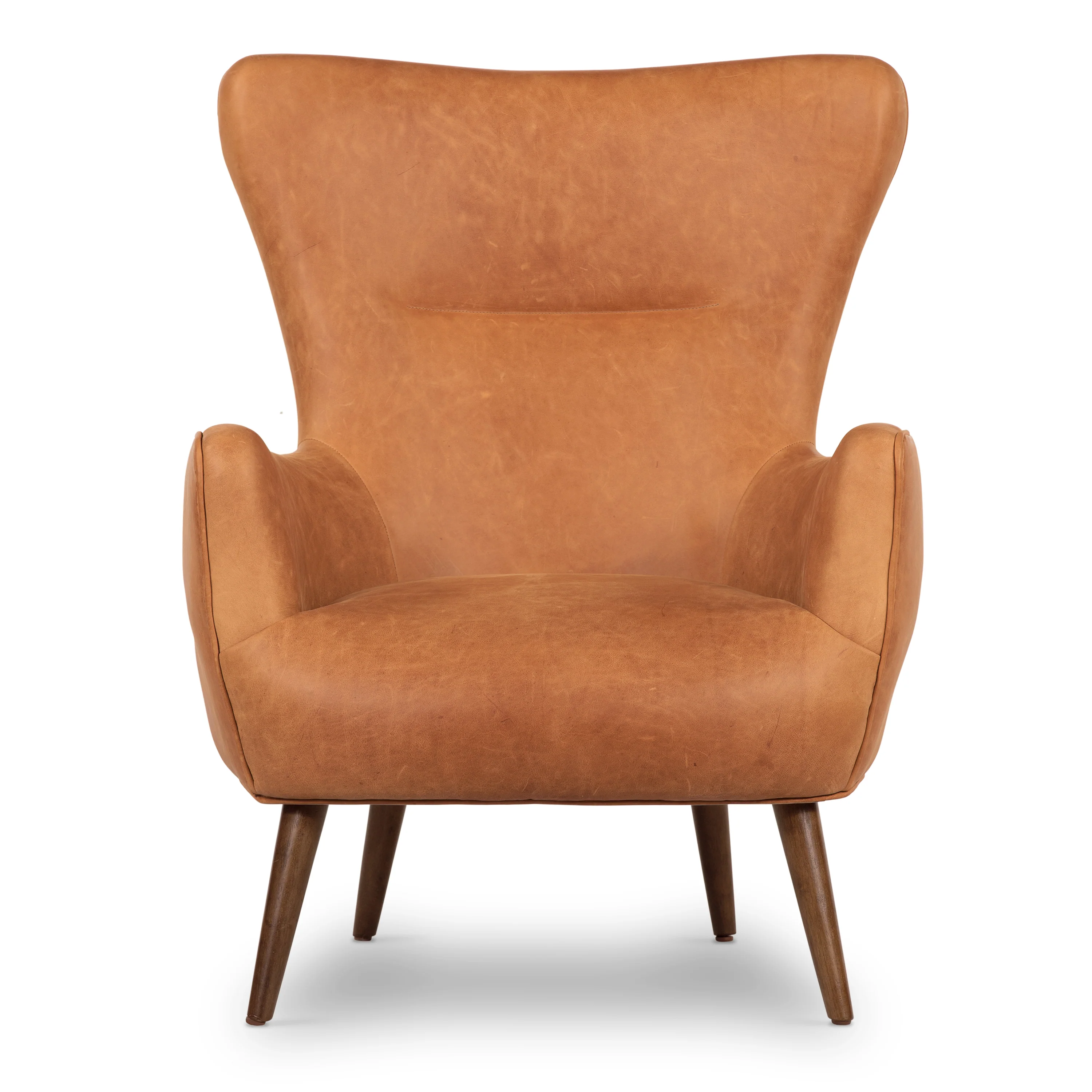 Aida Leather Lounge Chair | Cognac Tan | Single - Image 3