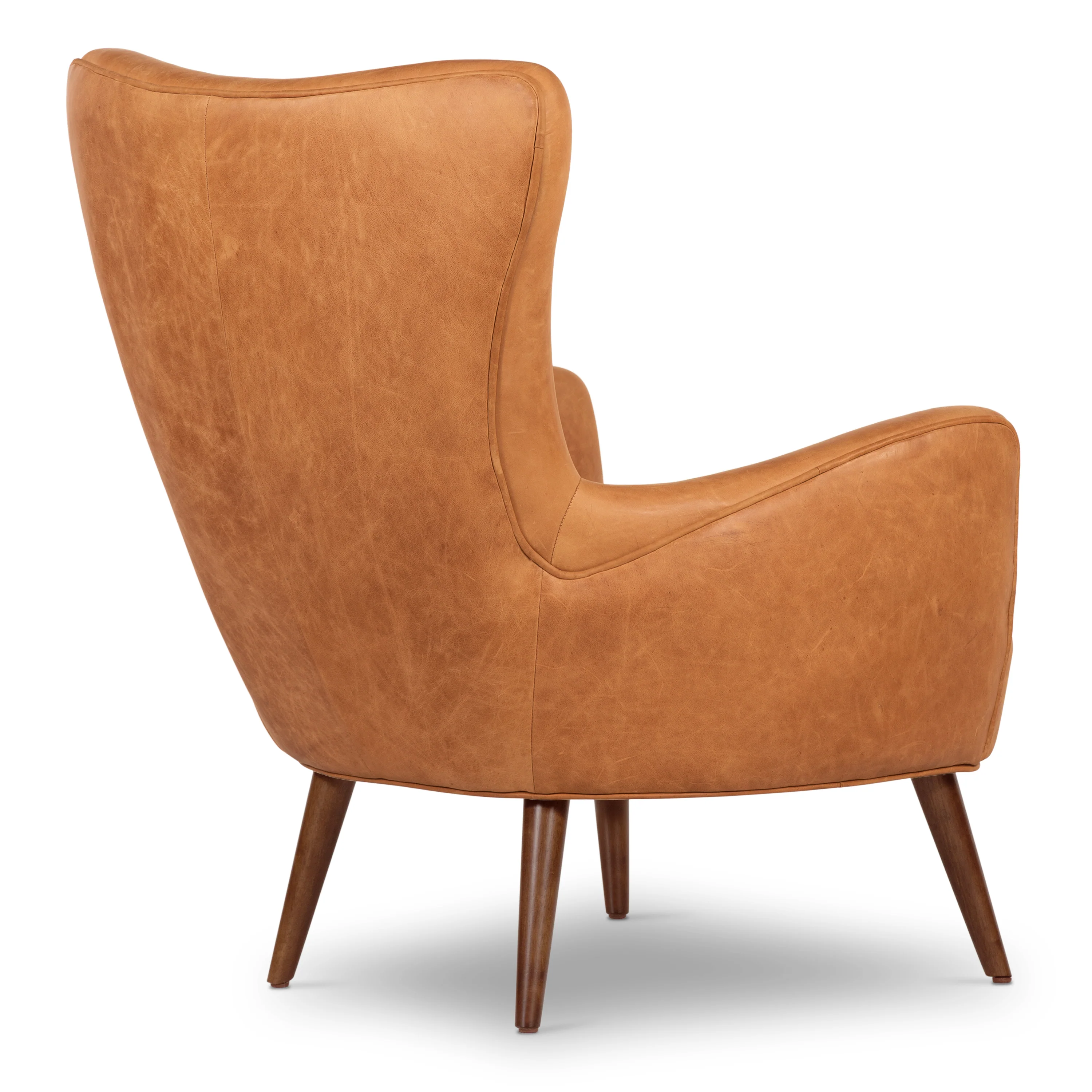 Aida Leather Lounge Chair | Cognac Tan | Single - Image 6