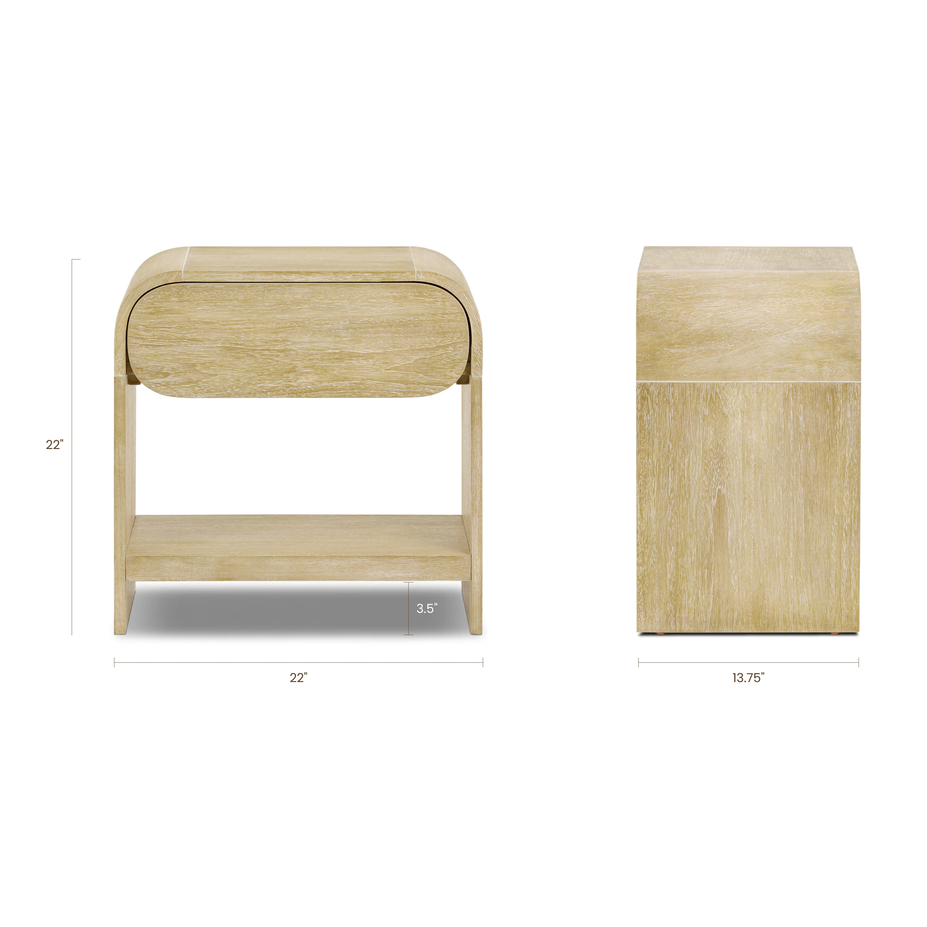 Aledo Nightstand | Natural - Image 14
