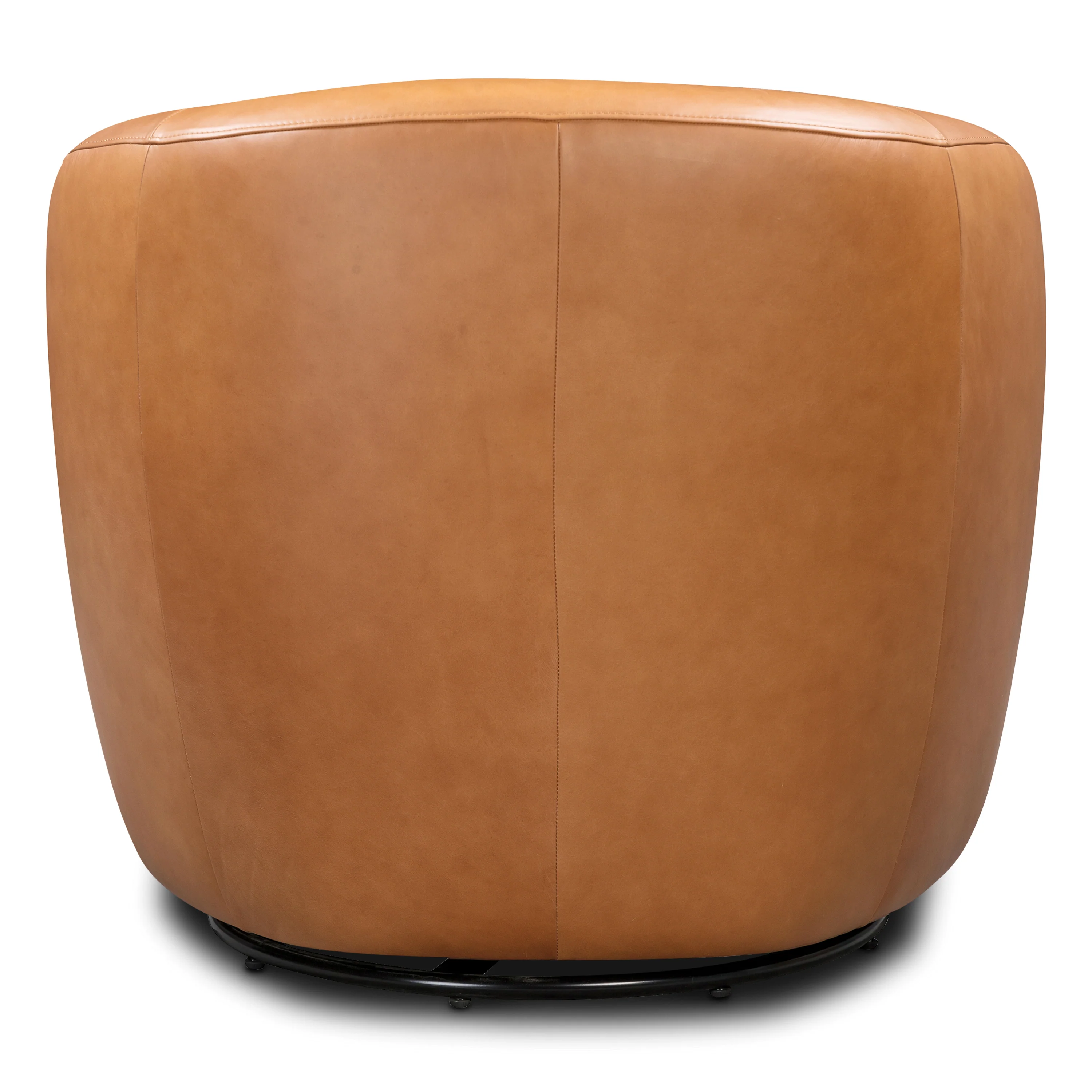 Alma Leather Swivel Chair | Bourbon Tan - Image 6