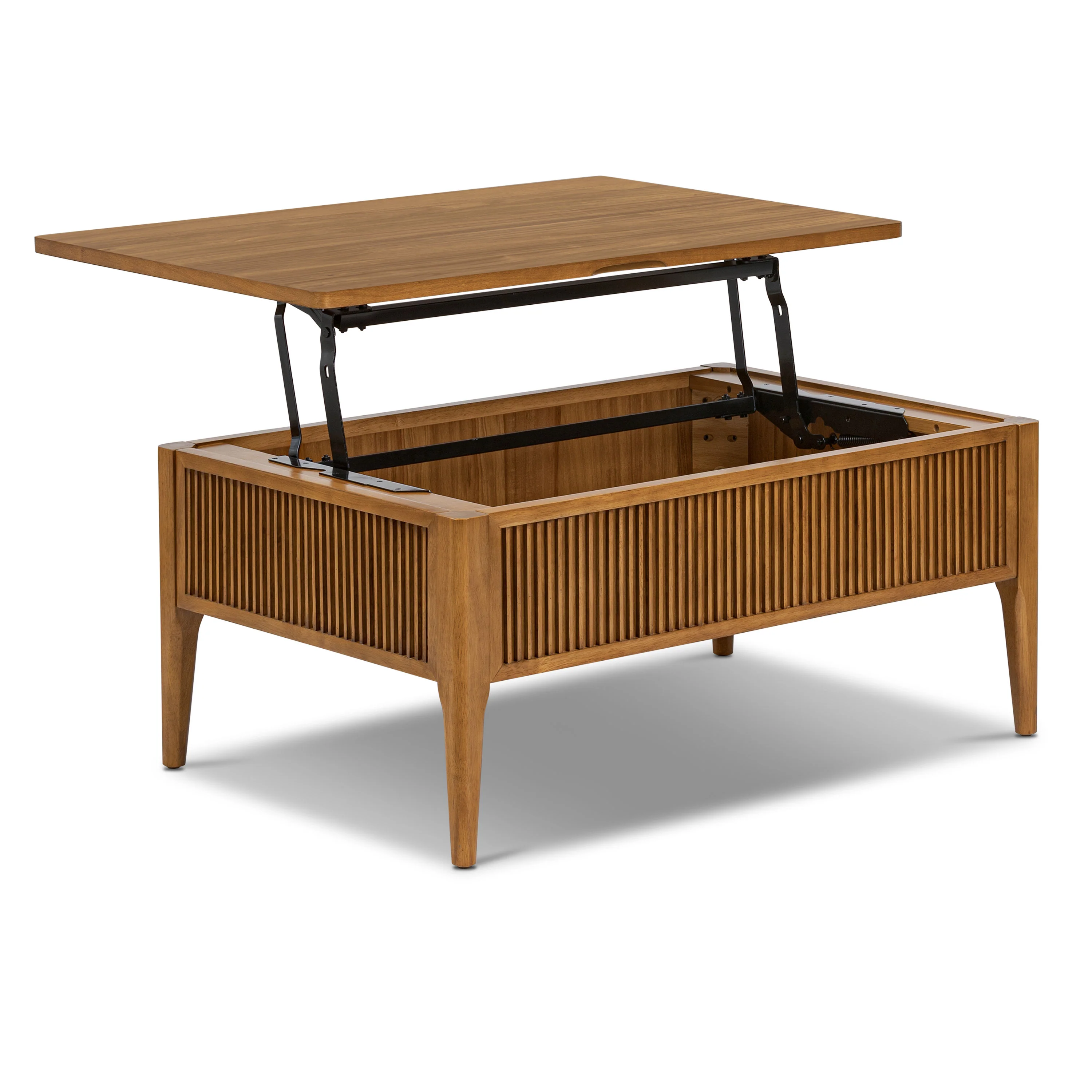 Altira Lift-Top Storage Coffee Table | Light Brown - Image 5