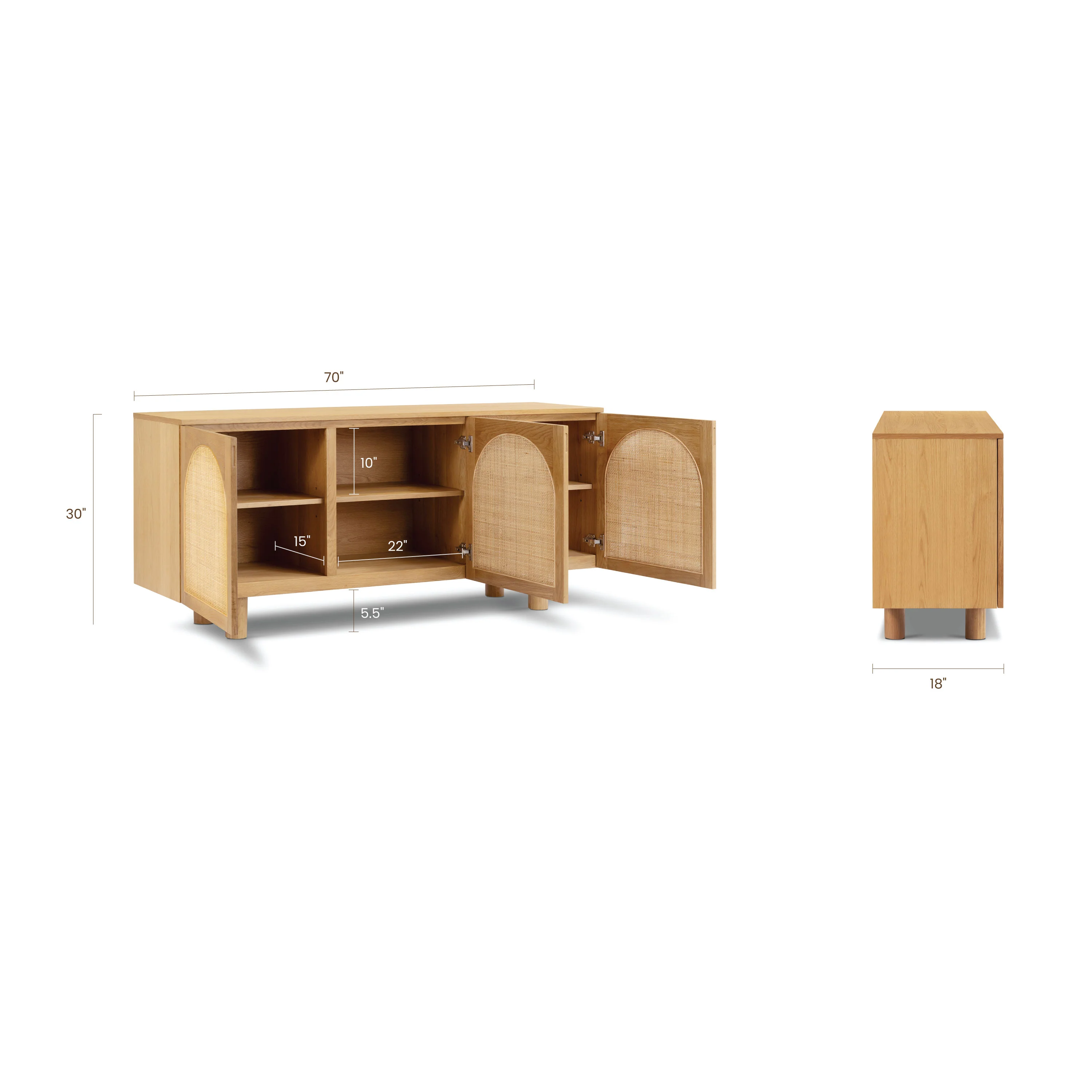 Archi Sideboard | Oak - Image 15