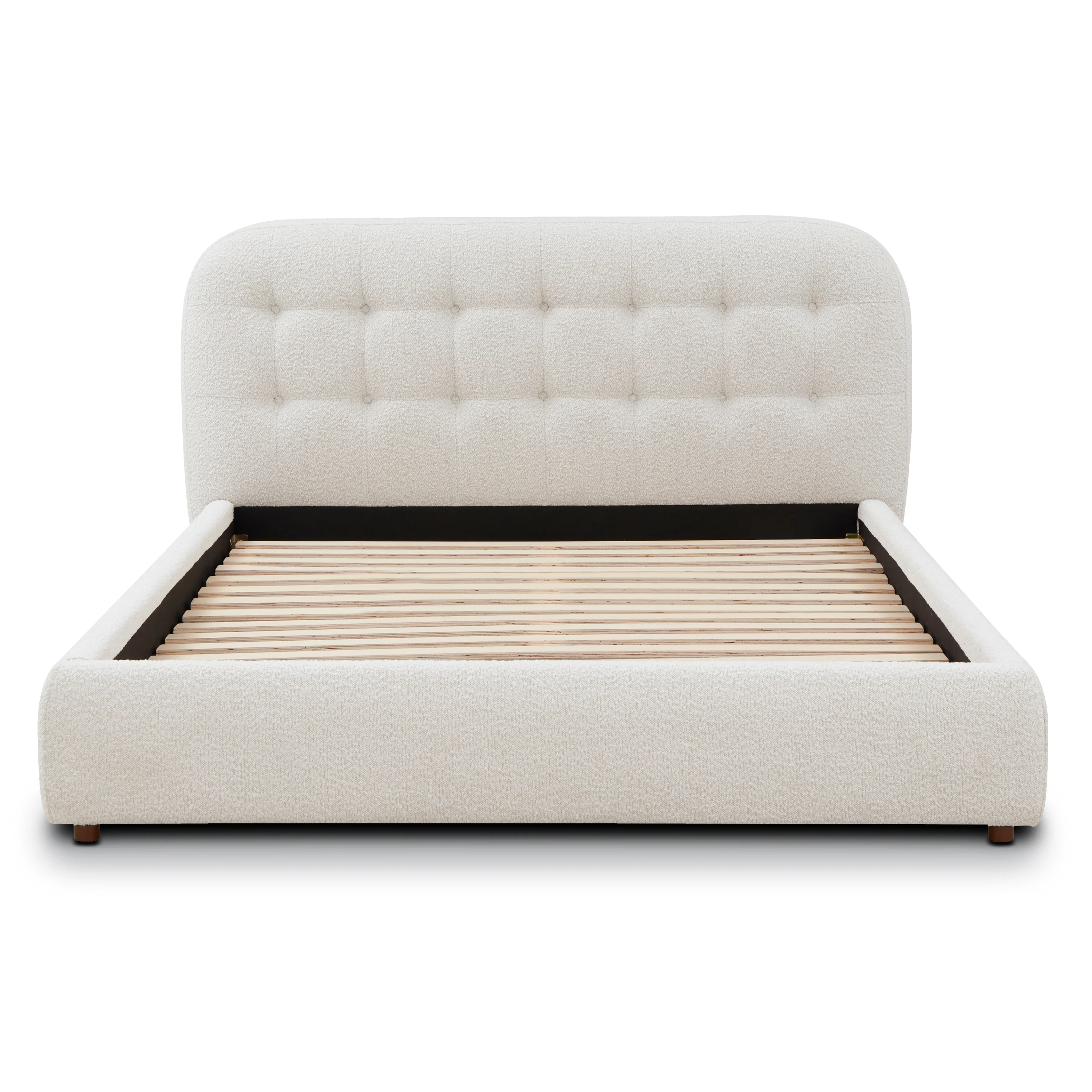Ares Bed | Froth White Boucle | Queen - Image 3