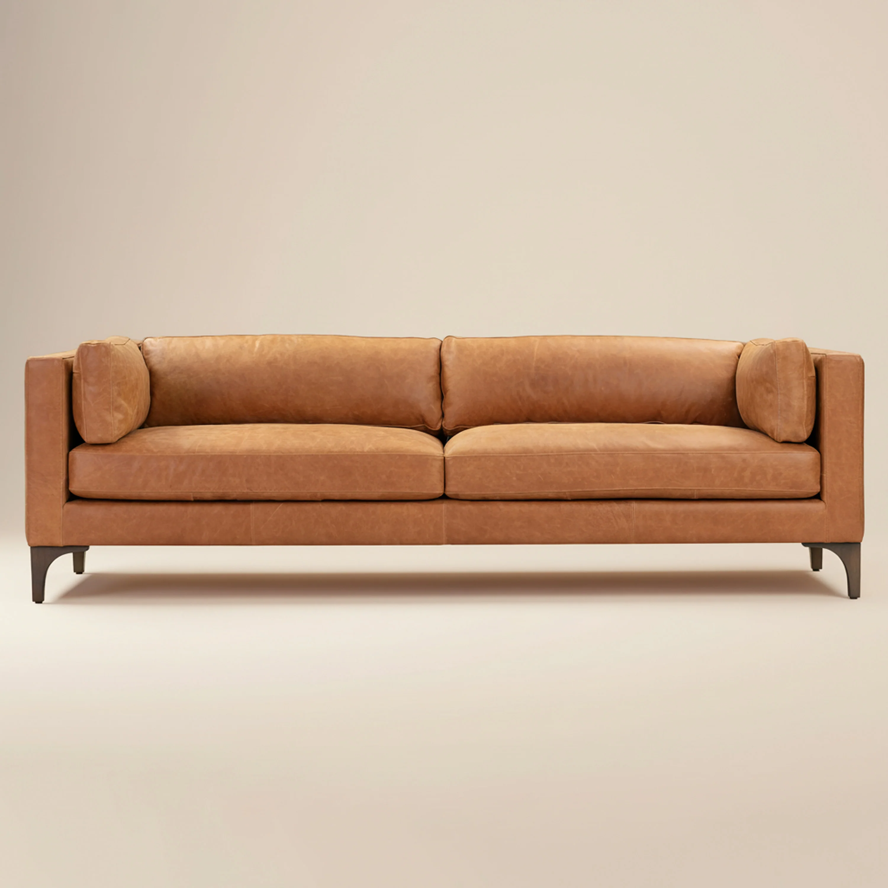 Argan 93" Leather Sofa | Cognac Tan