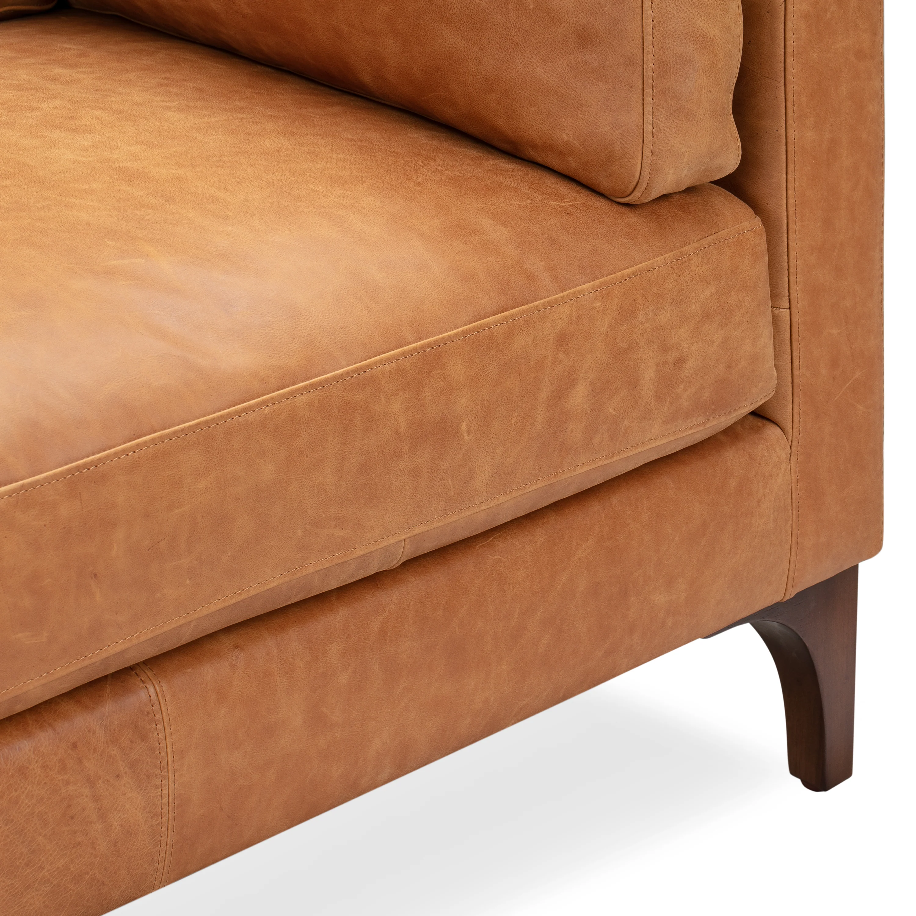 Argan 93" Leather Sofa | Cognac Tan - Image 10