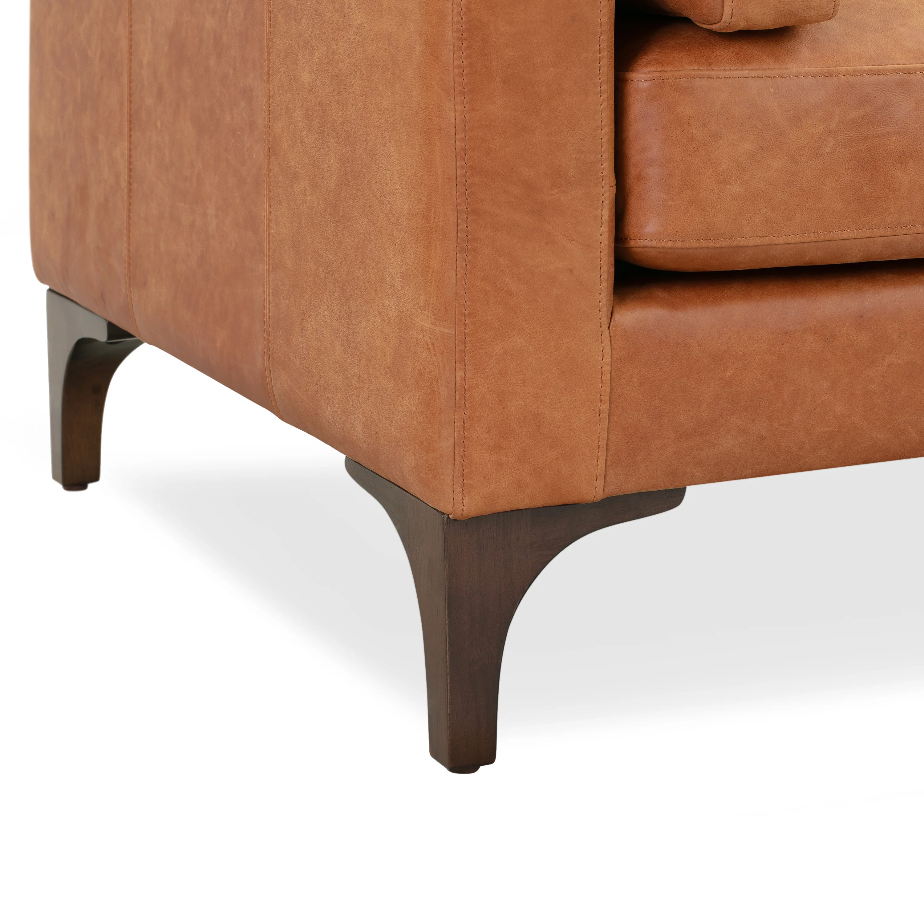 Argan 93" Leather Sofa | Cognac Tan - Image 11