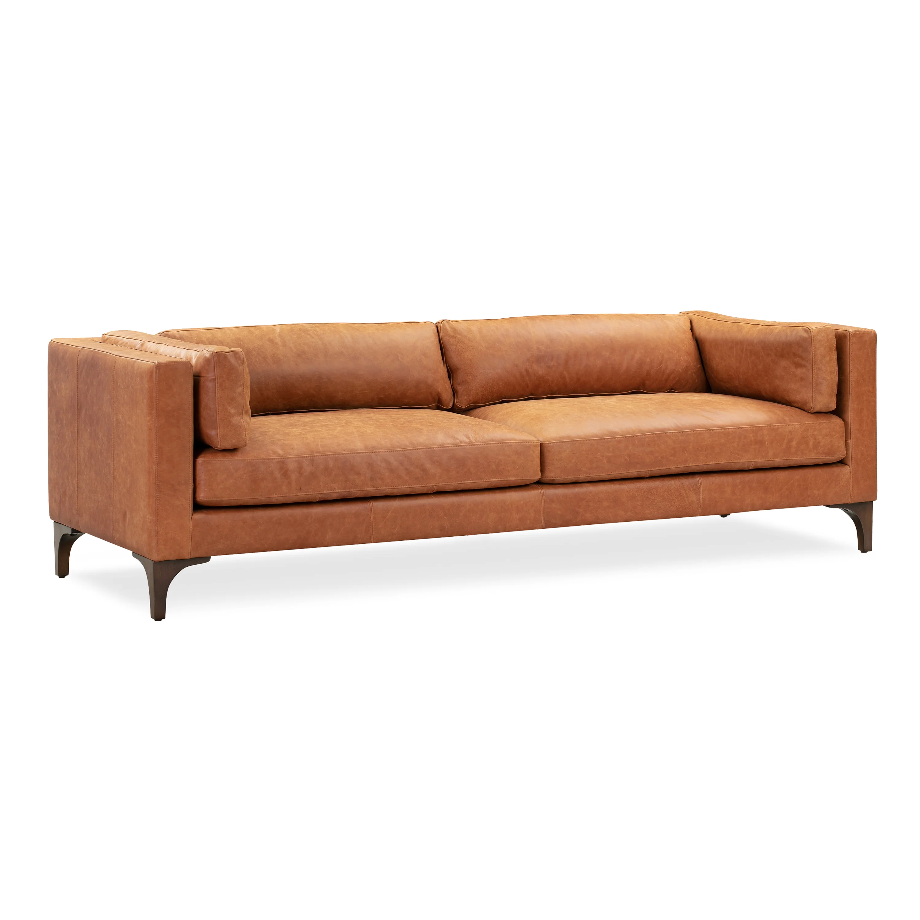Argan 93" Leather Sofa | Cognac Tan - Image 5