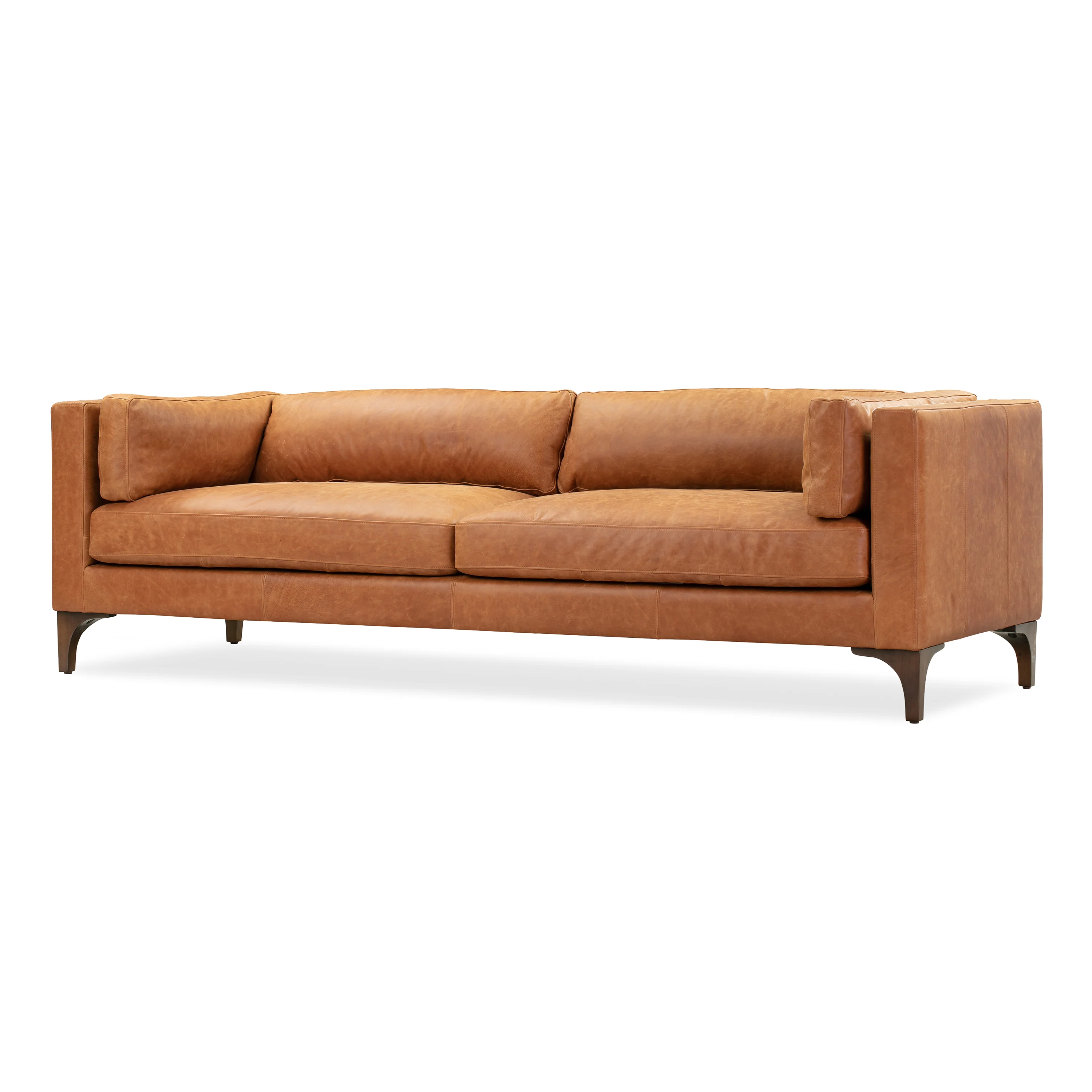 Argan 93" Leather Sofa | Cognac Tan - Image 6
