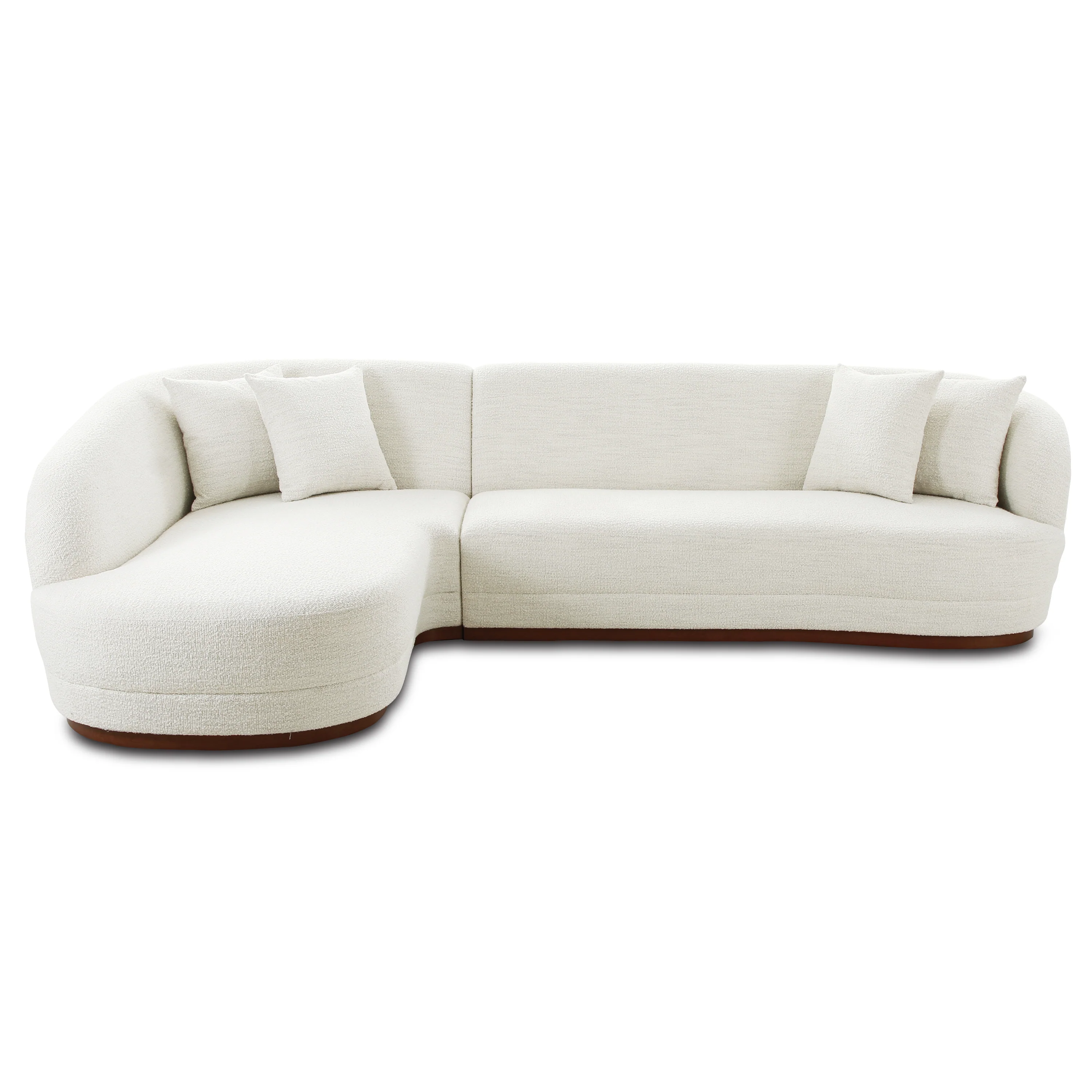 Arles Left-Facing Chaise Sectional | Cloud White - Image 3