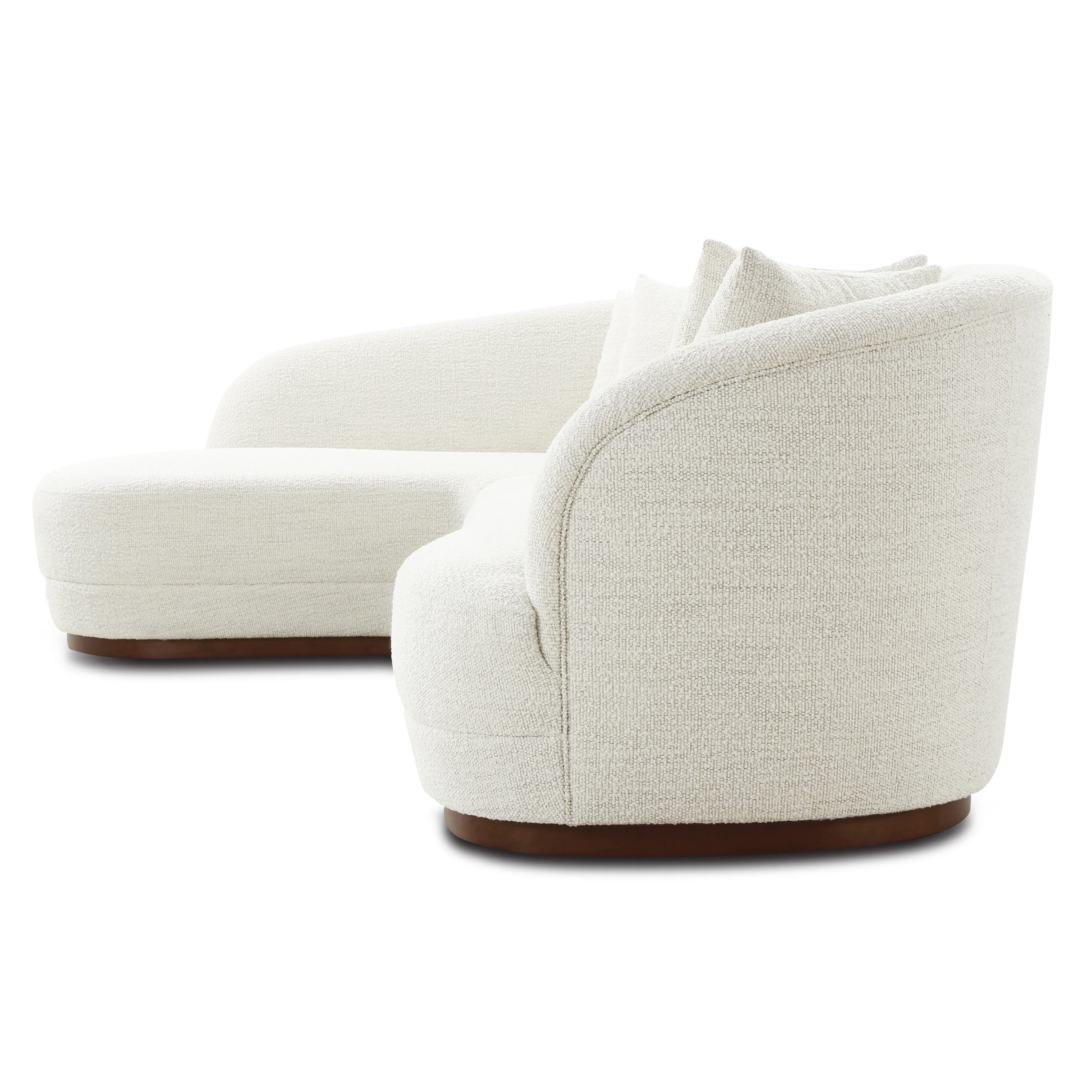 Arles Left-Facing Chaise Sectional | Cloud White - Image 5
