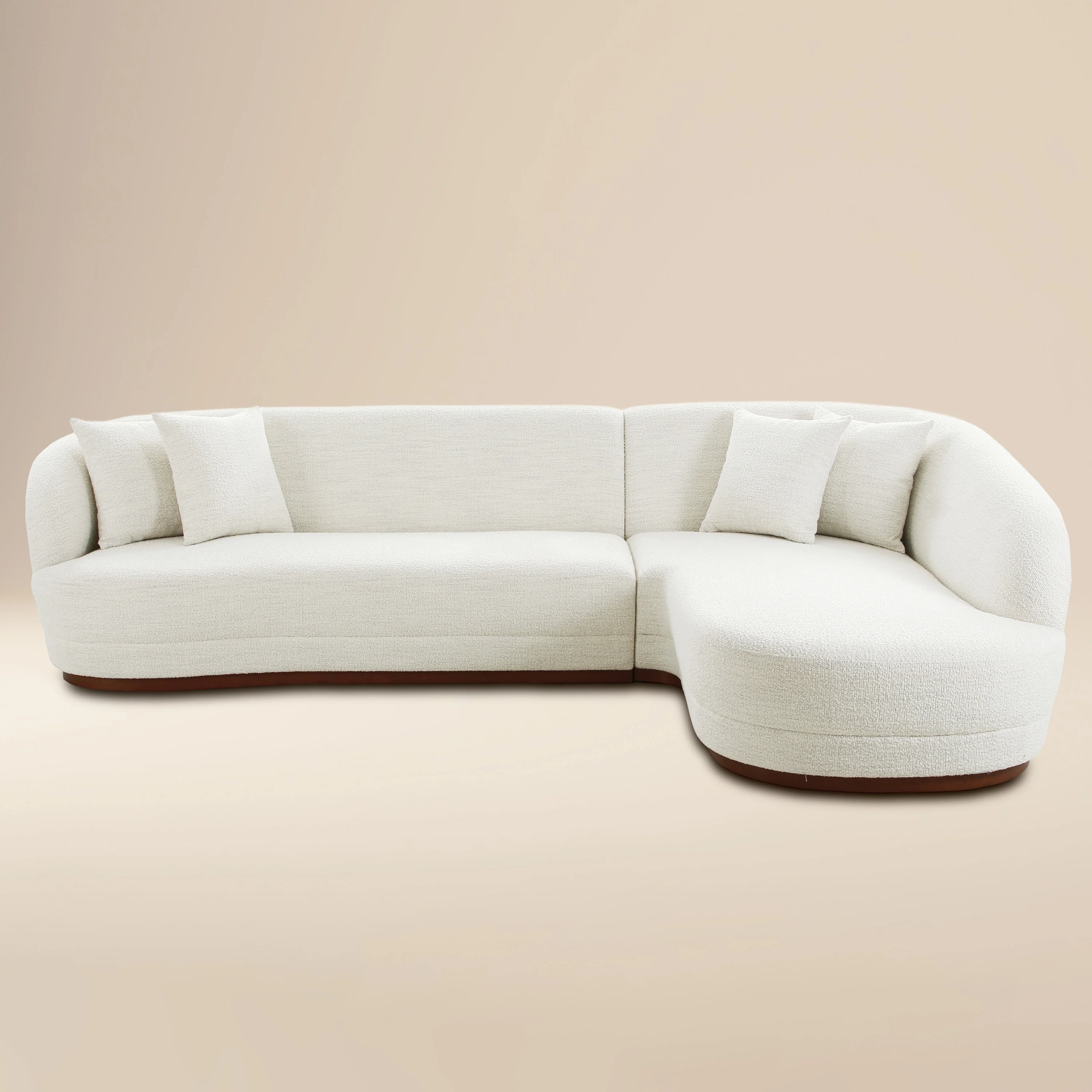 Arles Right-Facing Sectional | Cloud White