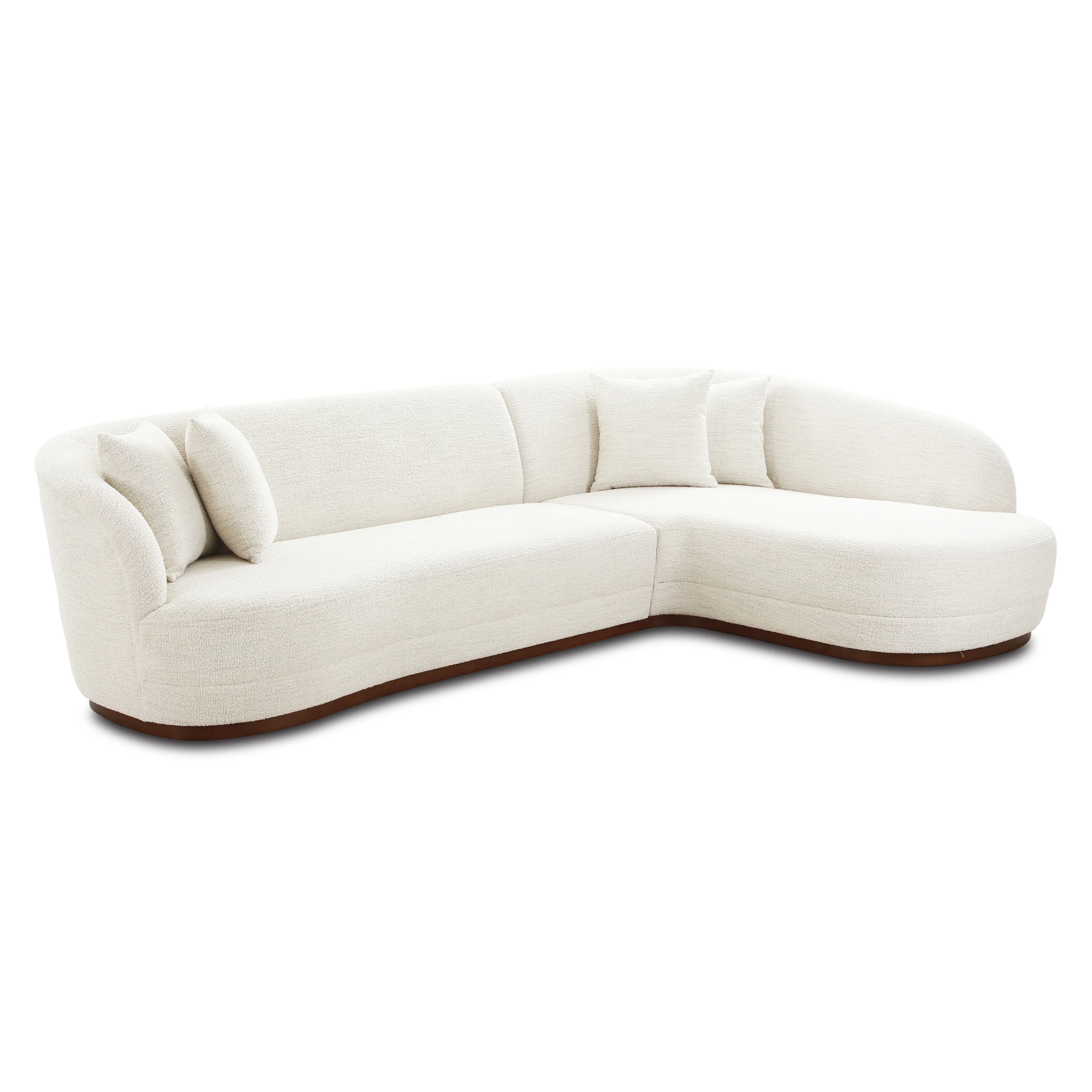 Arles Right-Facing Sectional | Cloud White - Image 2