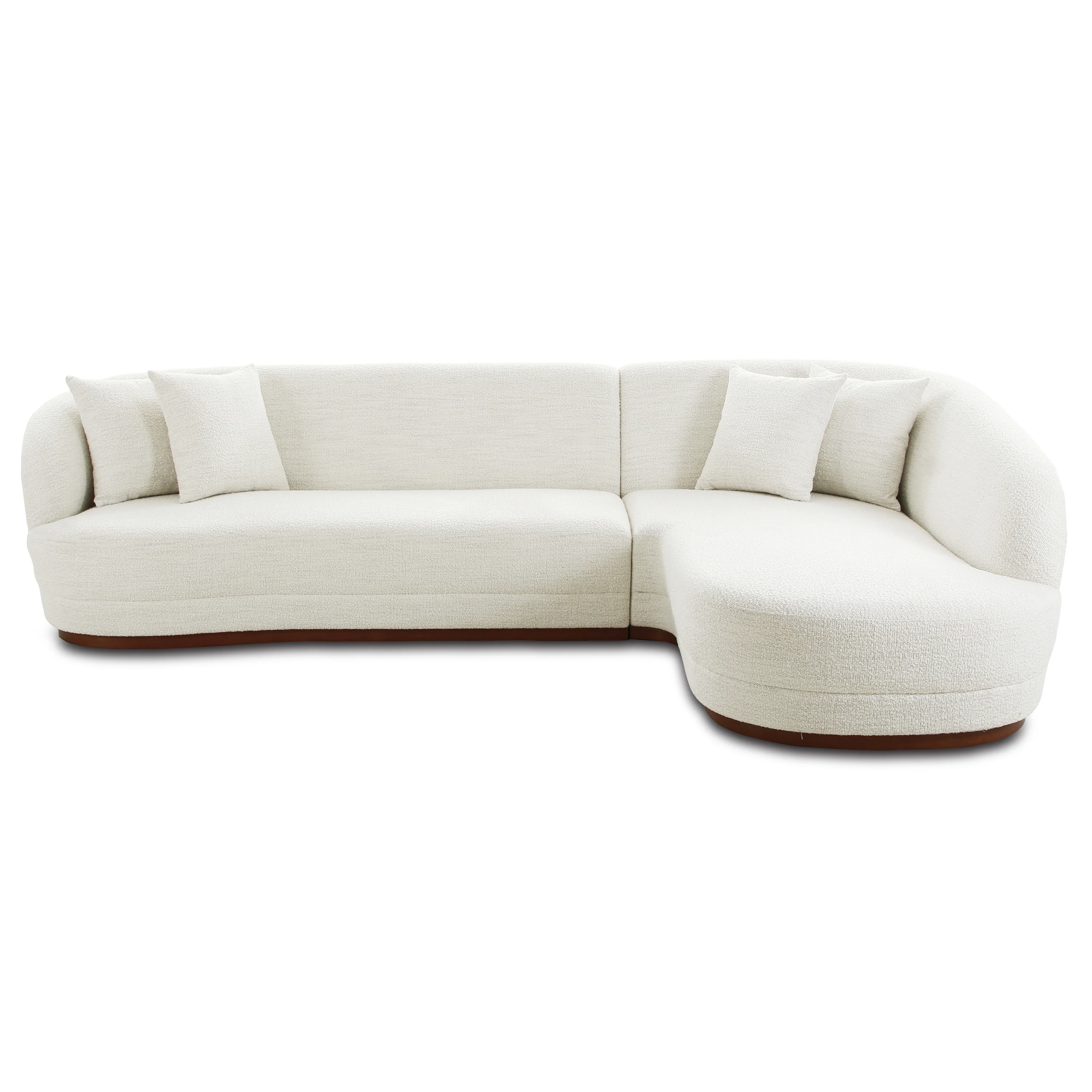 Arles Right-Facing Sectional | Cloud White - Image 3