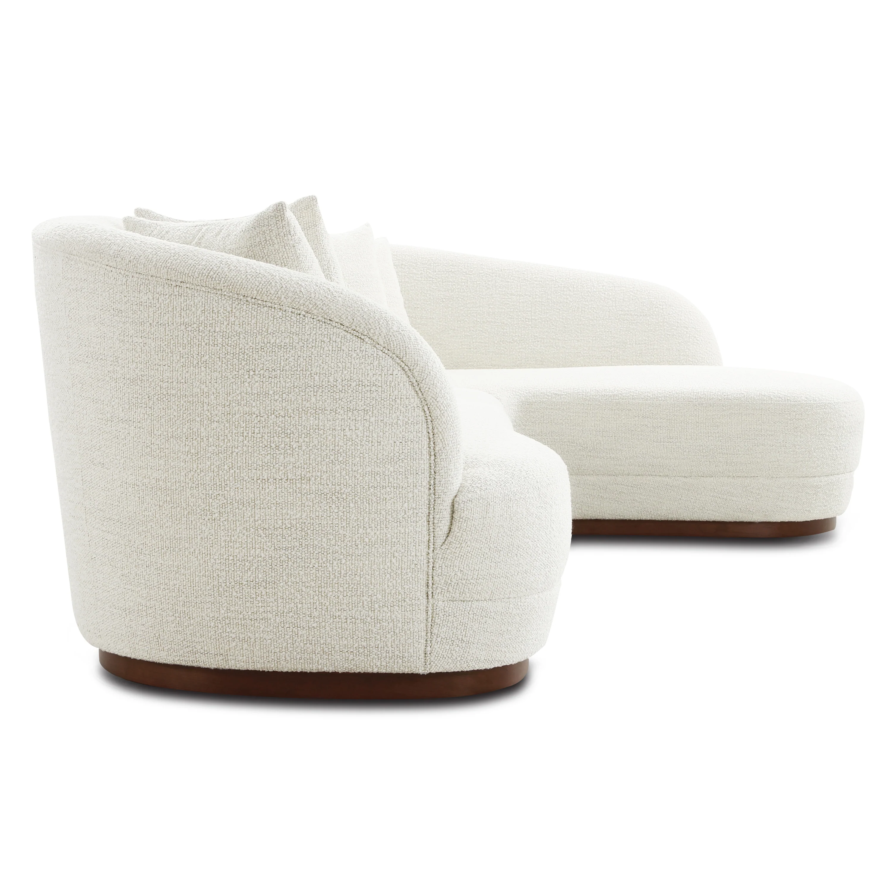 Arles Right-Facing Sectional | Cloud White - Image 4