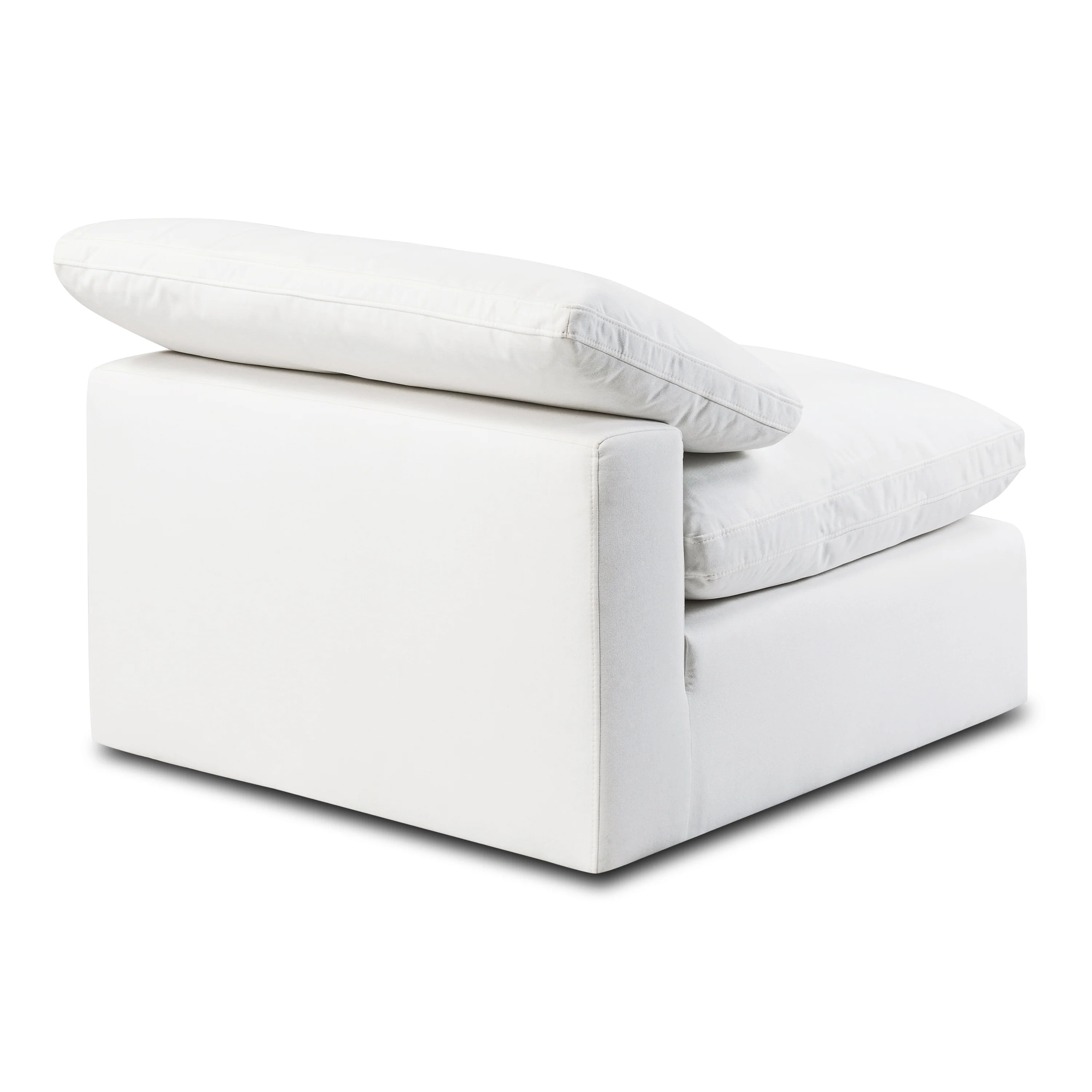 Aspen Armless Chair | Cotton White - Image 5
