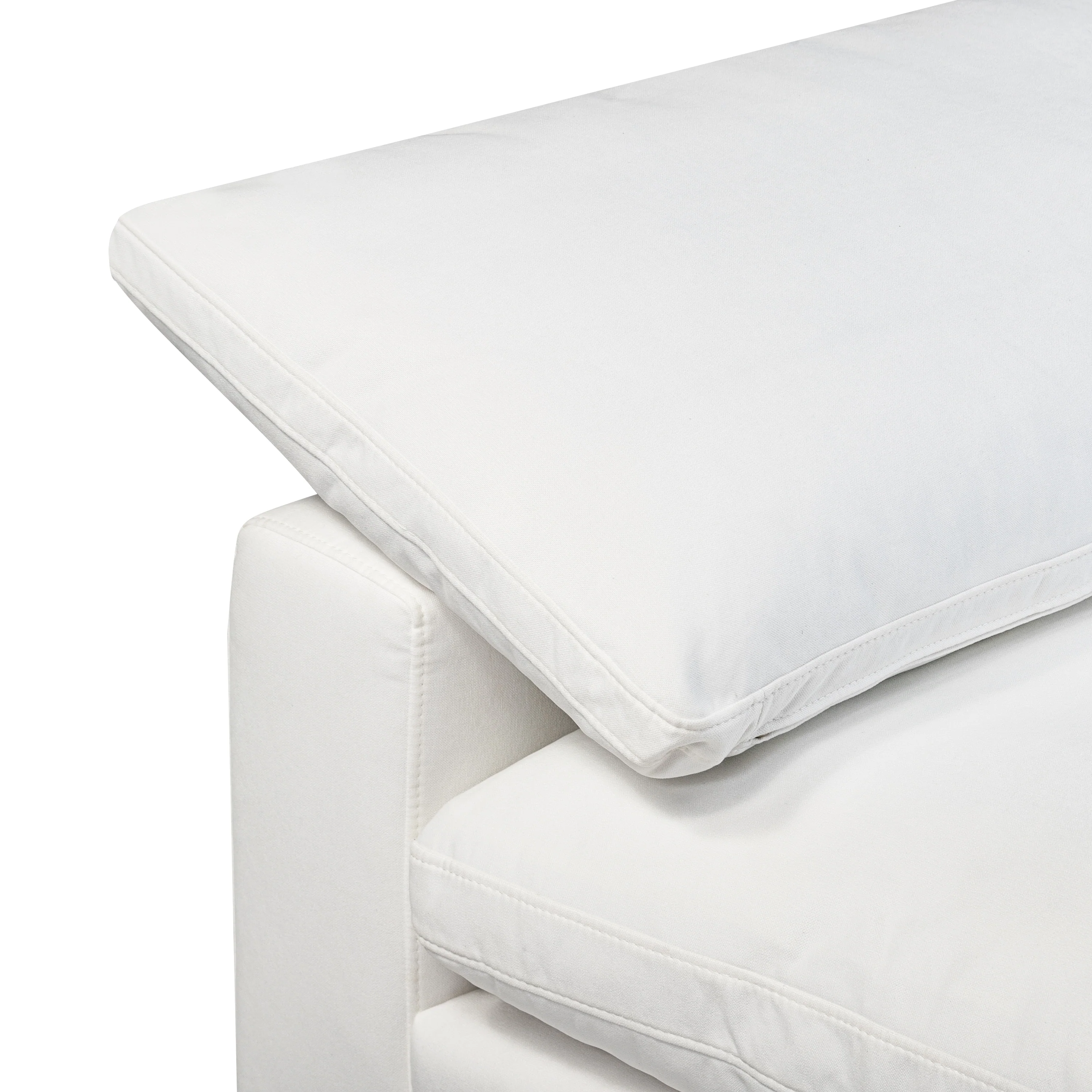 Aspen Armless Chair | Cotton White - Image 7