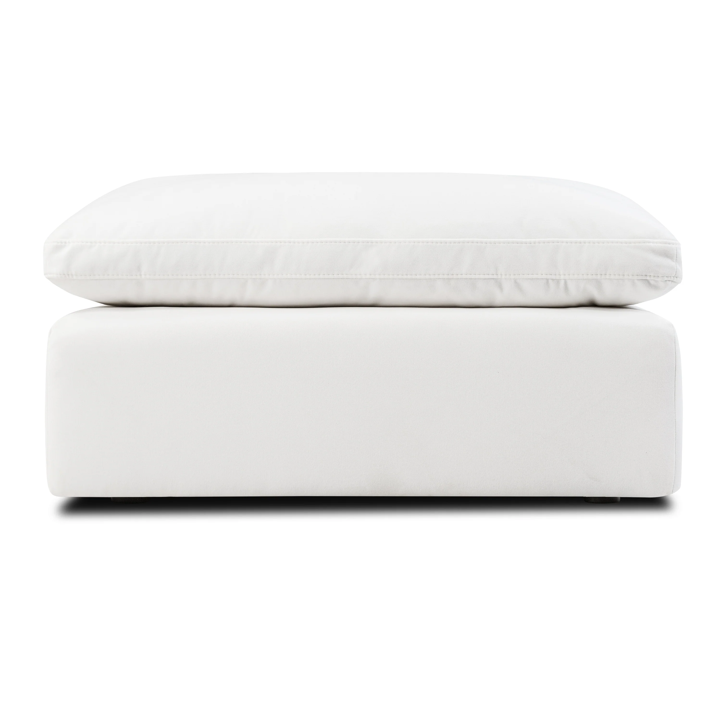 Aspen Ottoman | Cotton White - Image 3