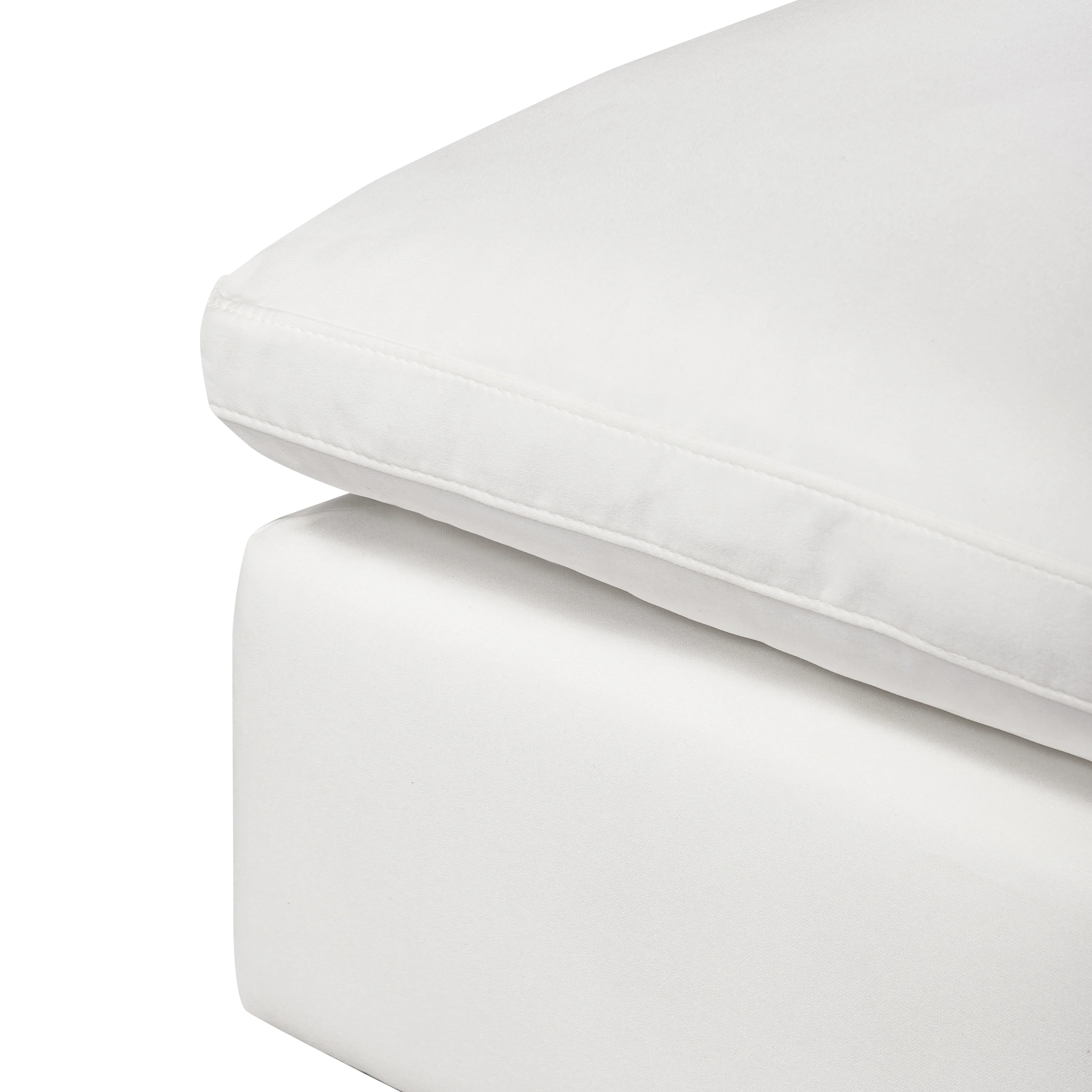 Aspen Ottoman | Cotton White - Image 6
