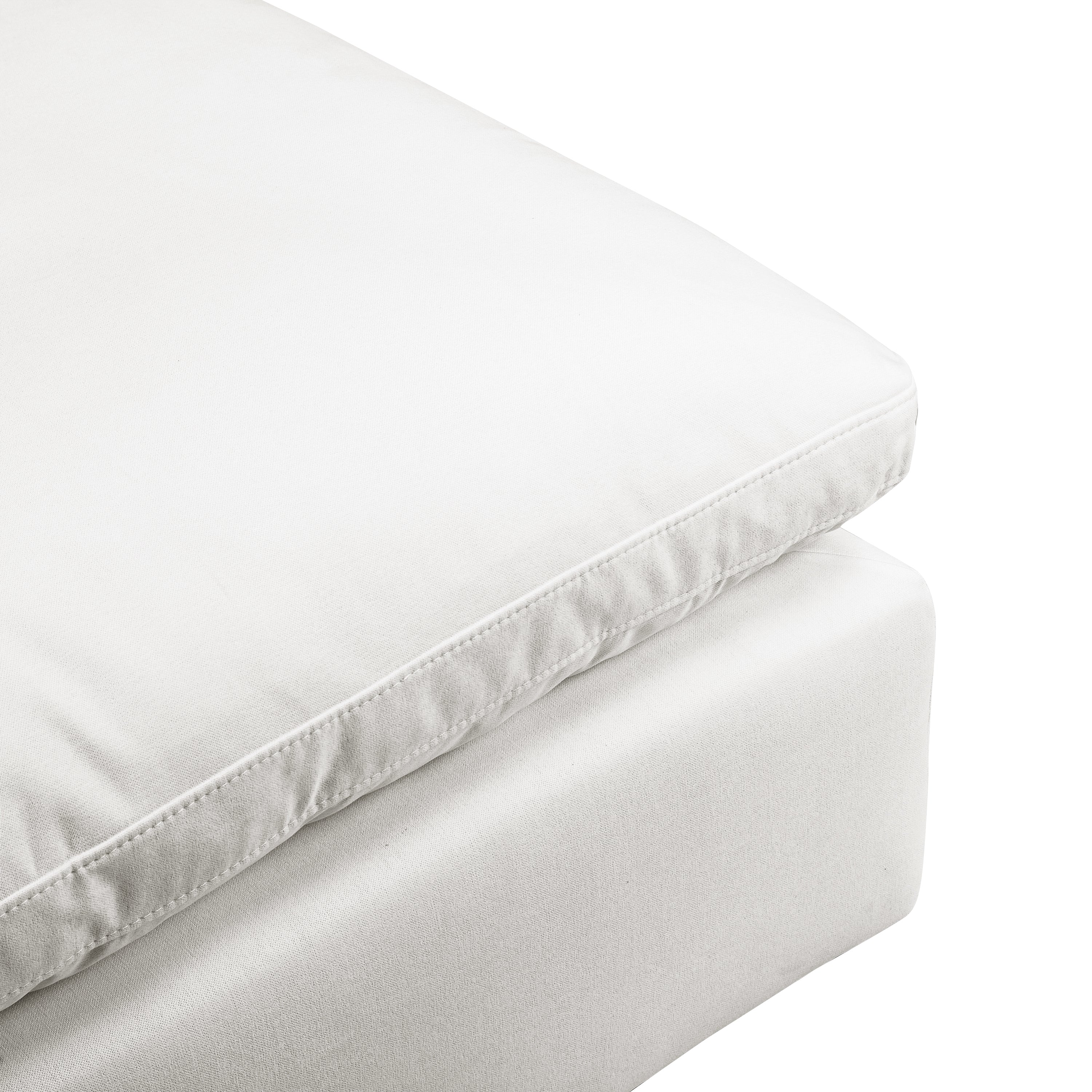 Aspen Ottoman | Cotton White - Image 7