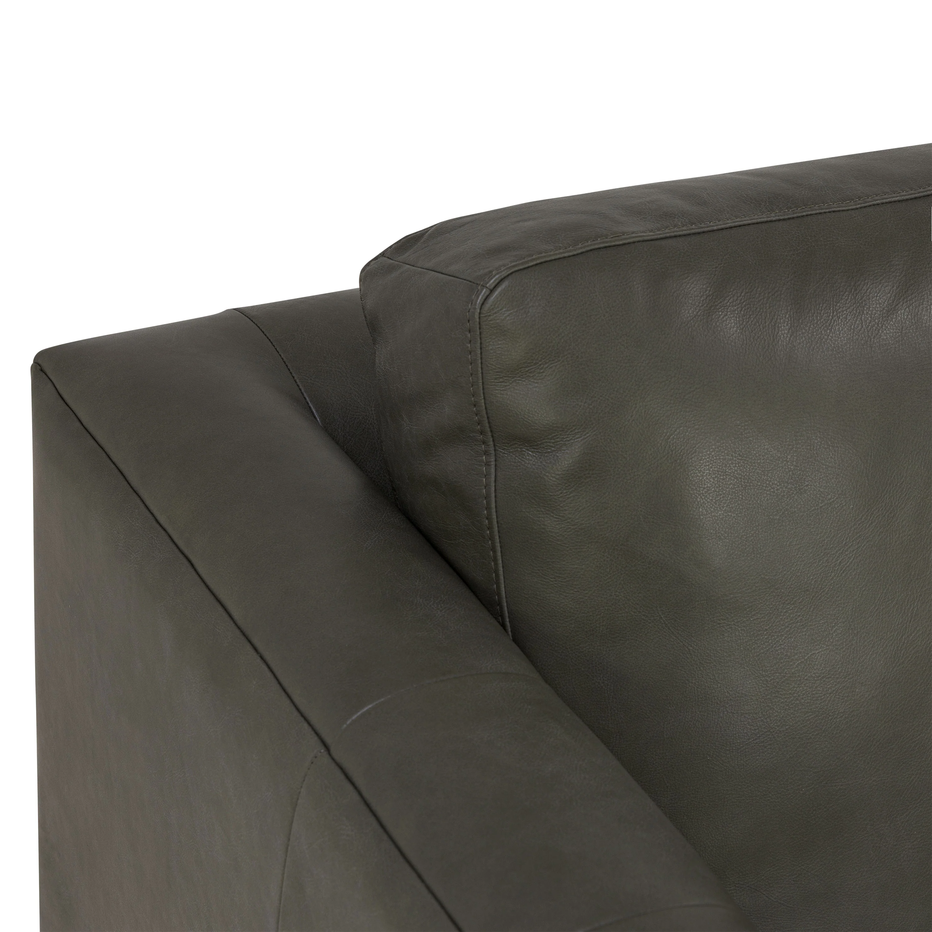 Atlas 88" Leather Sofa | Olivine Green - Image 11