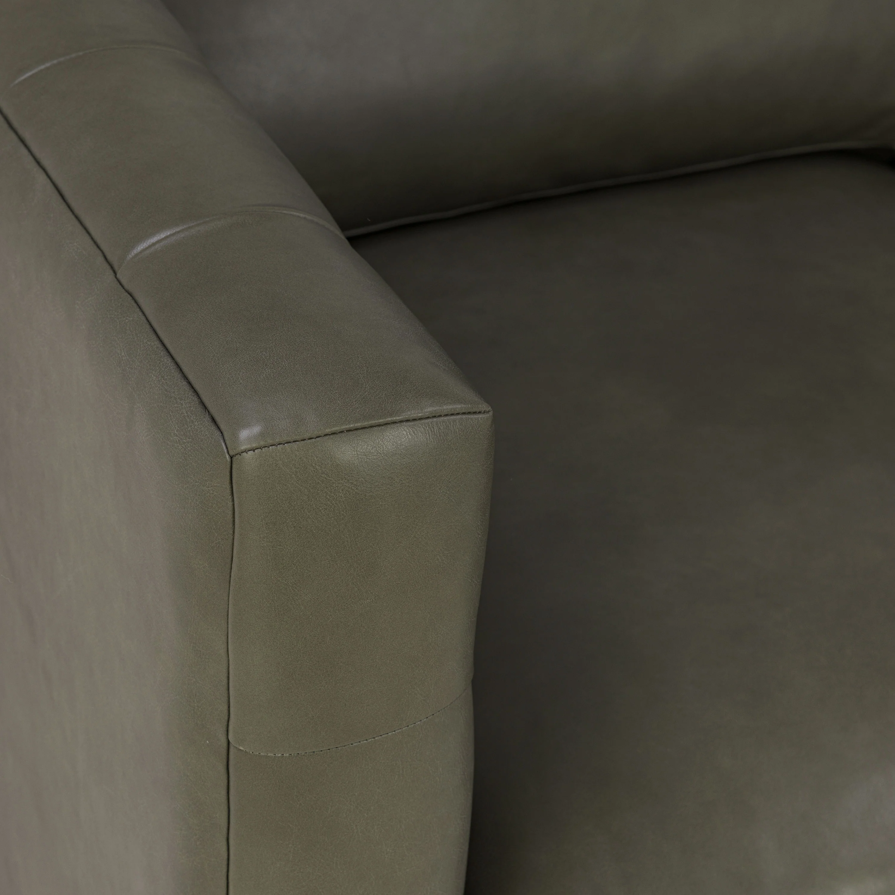 Atlas 88" Leather Sofa | Olivine Green - Image 13