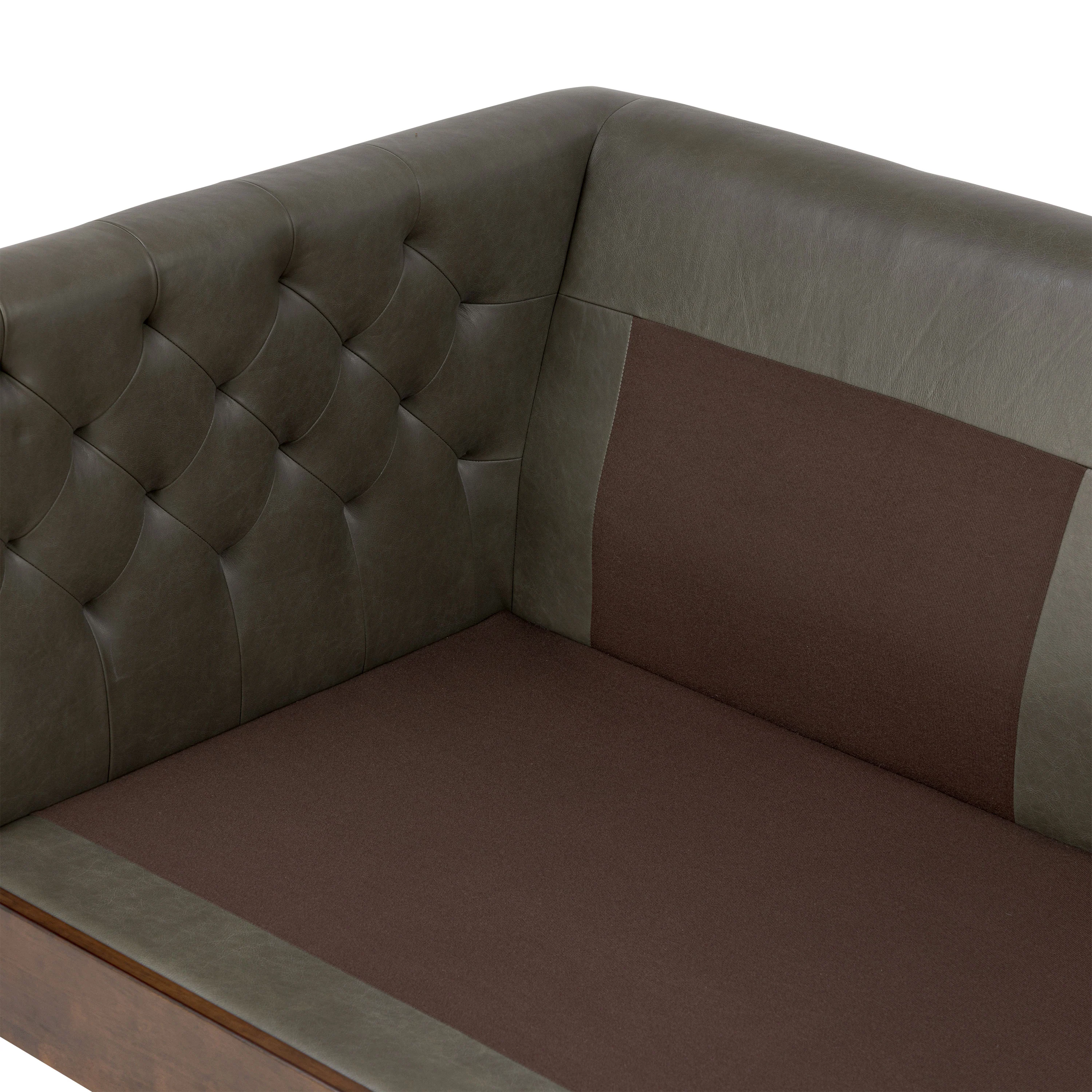 Atlas 88" Leather Sofa | Olivine Green - Image 16