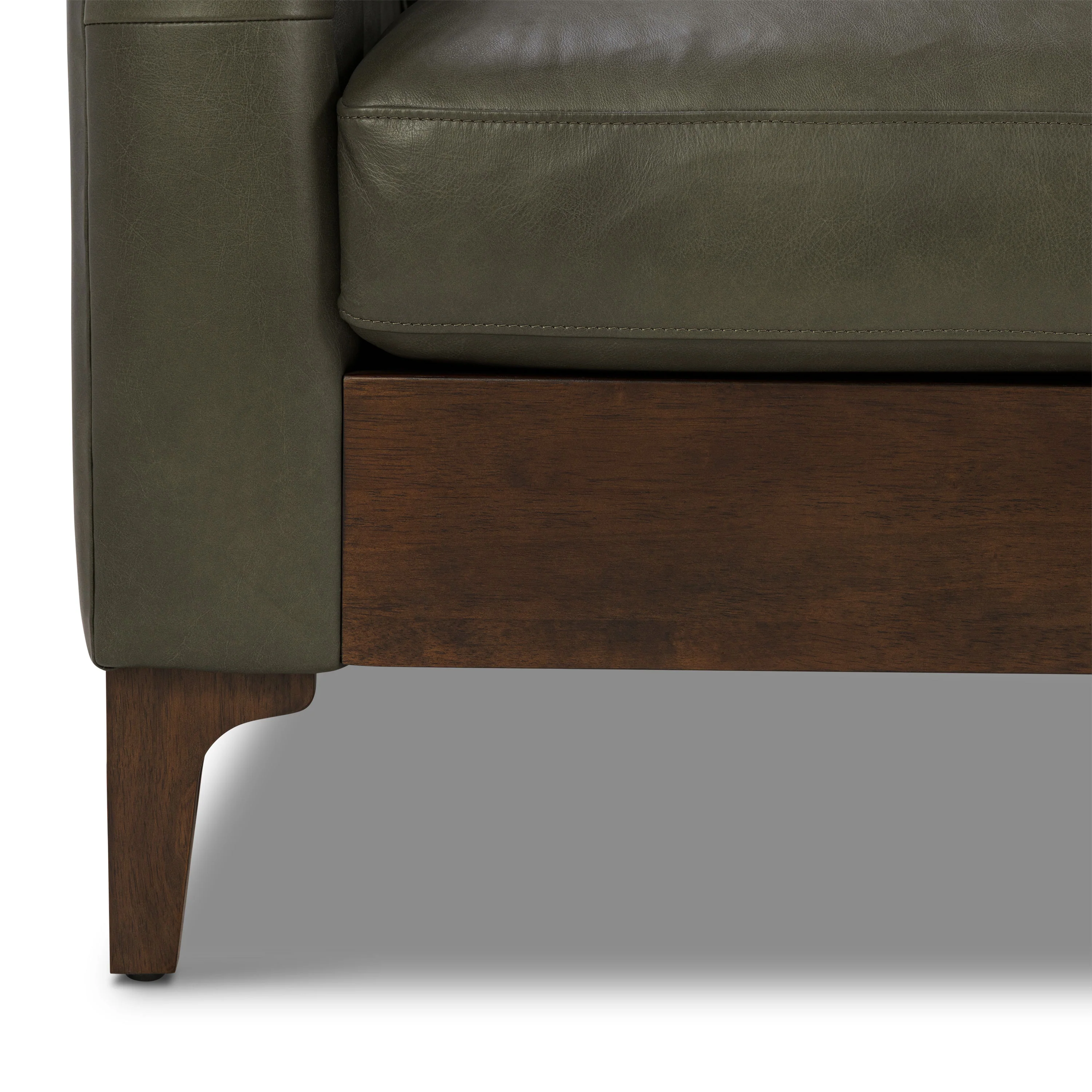 Atlas 88" Leather Sofa | Olivine Green - Image 17