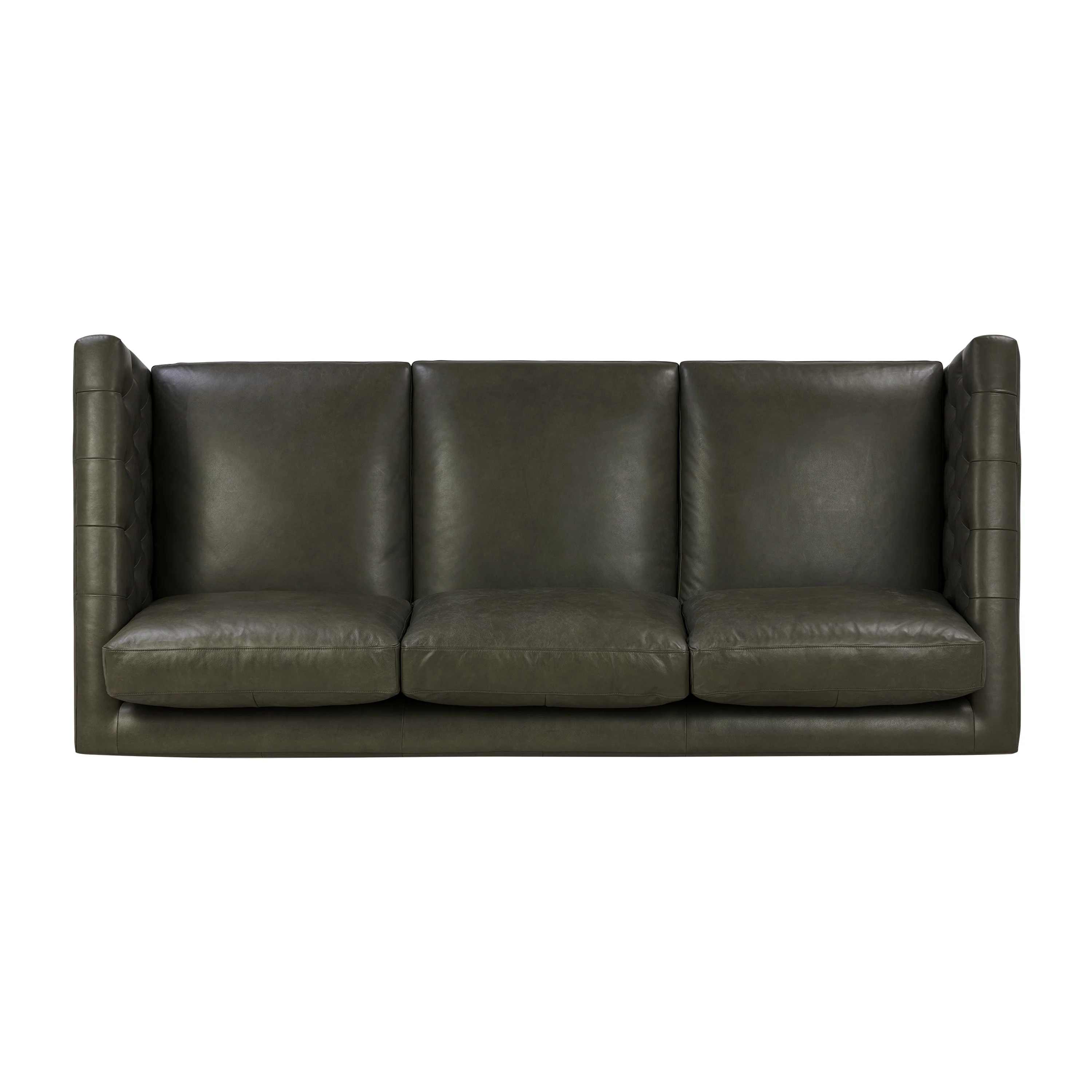 Atlas 88" Leather Sofa | Olivine Green - Image 6