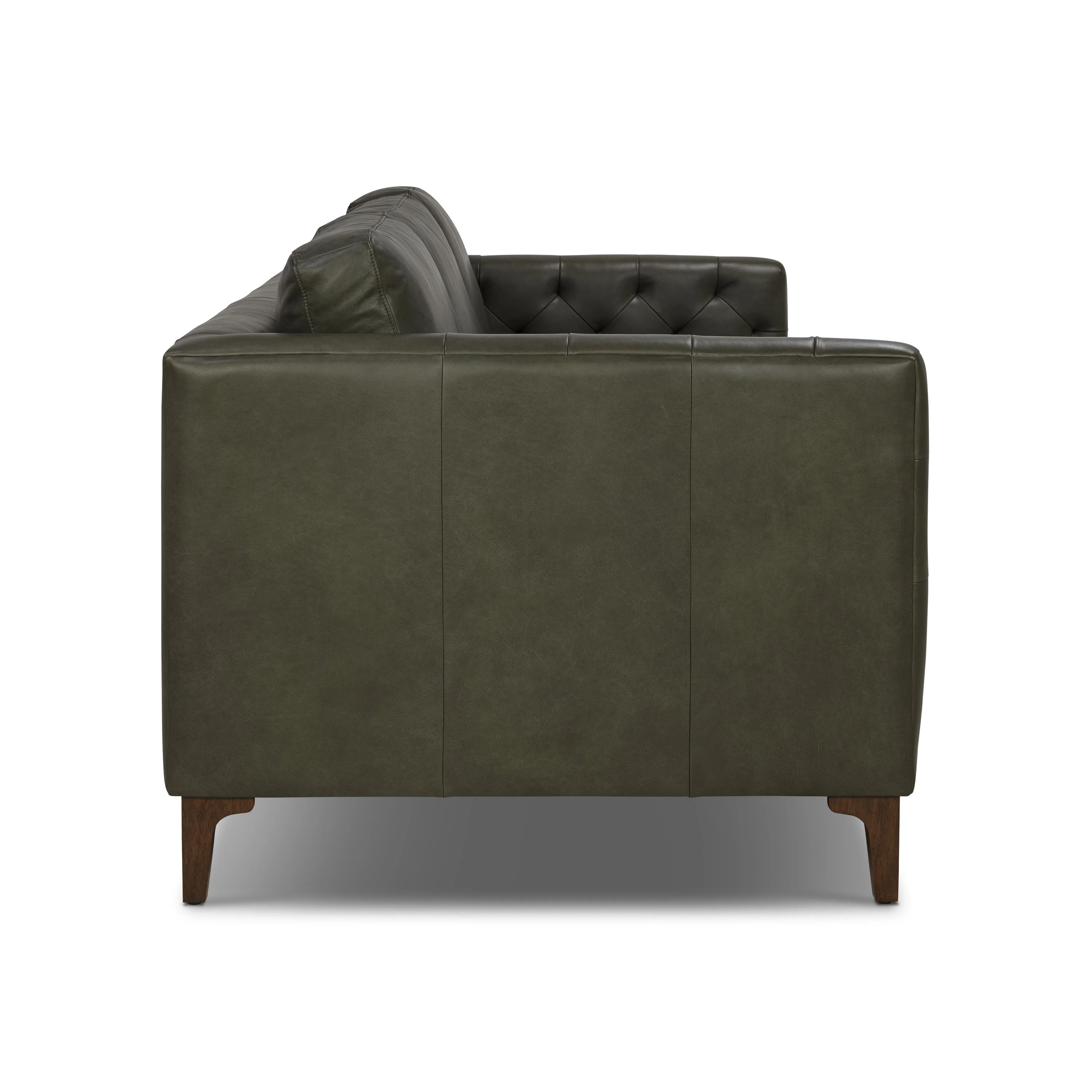 Atlas 88" Leather Sofa | Olivine Green - Image 7