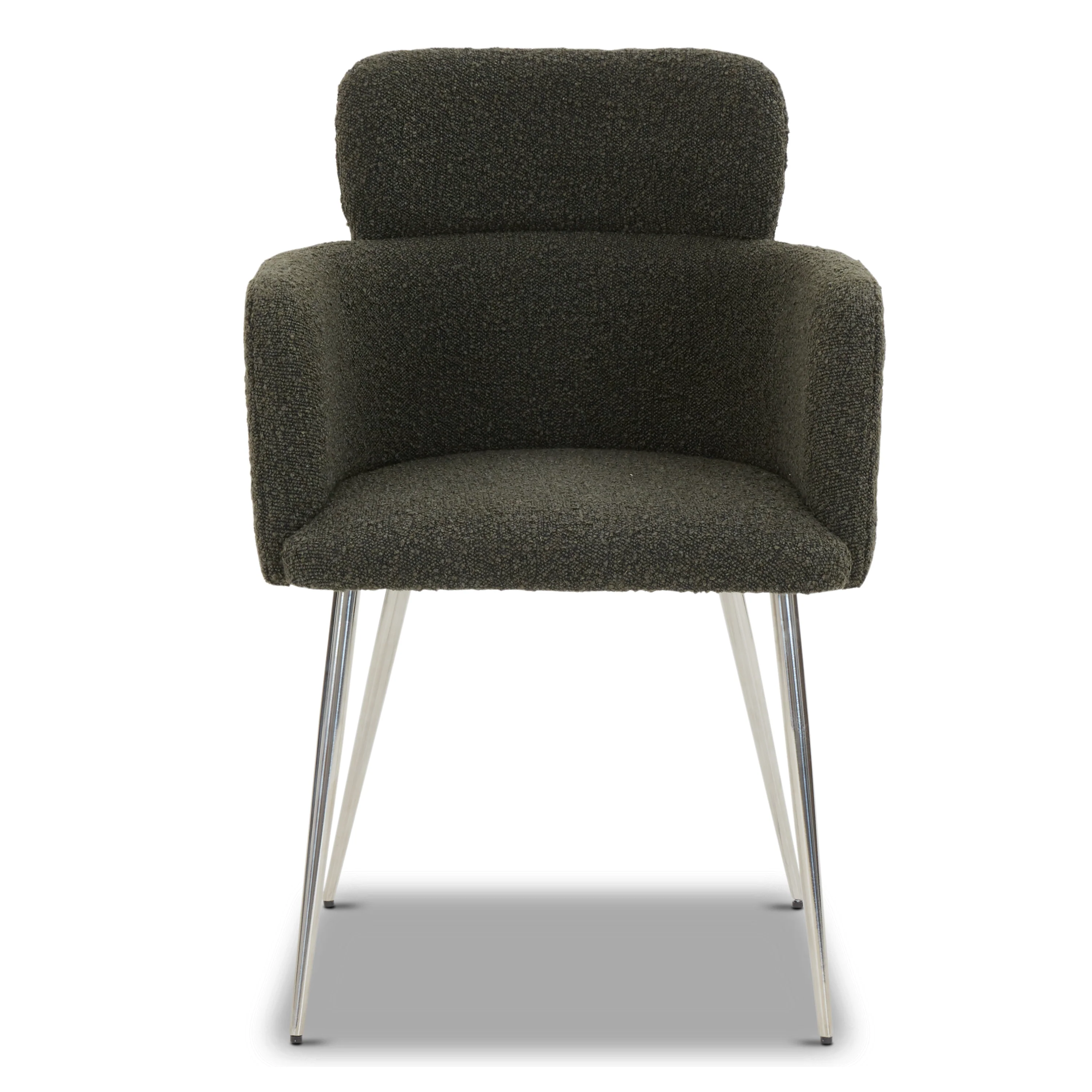 Atlas Dining Armchair | Juniper Green Boucle | Set of 2 - Image 2