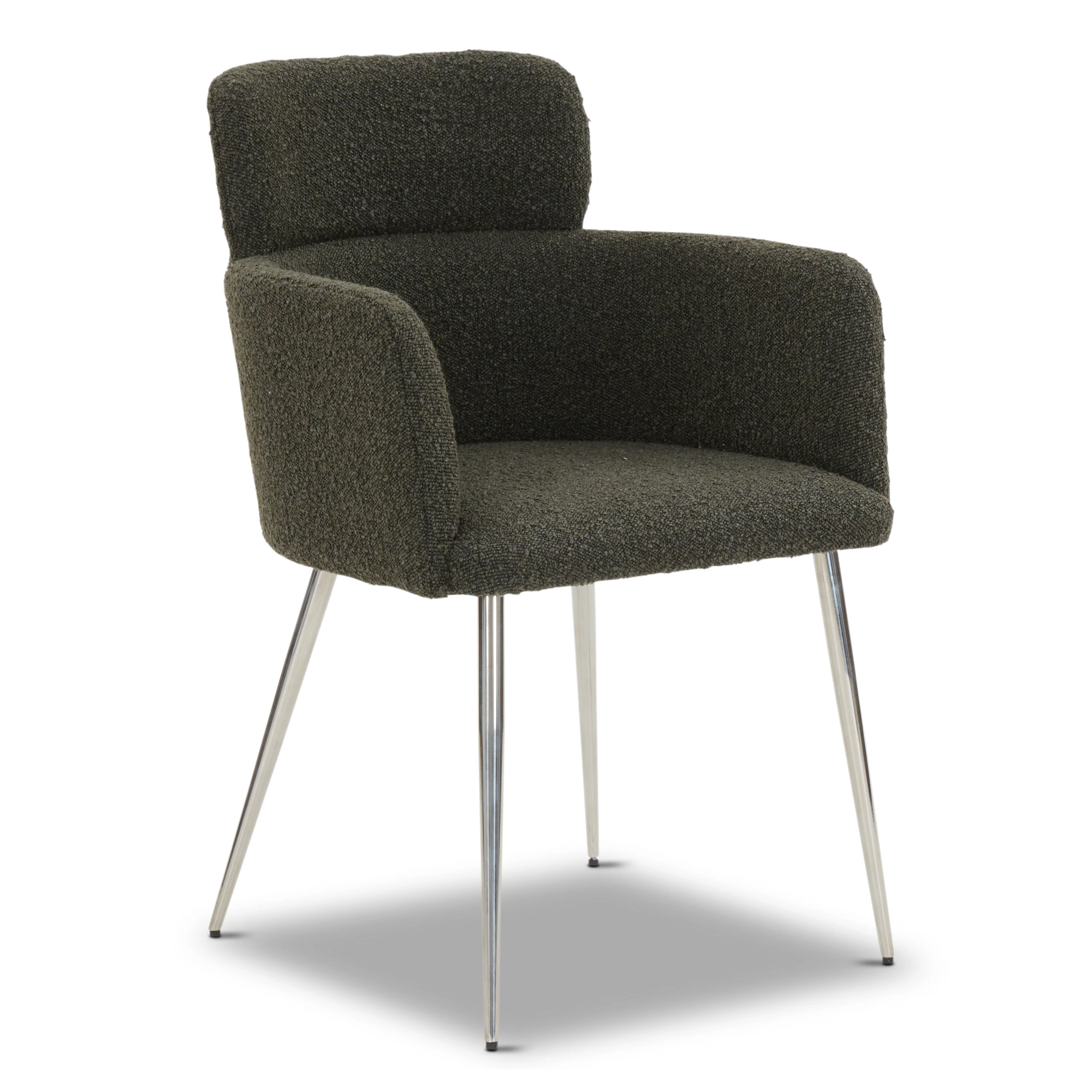 Atlas Dining Armchair | Juniper Green Boucle | Set of 2 - Image 4