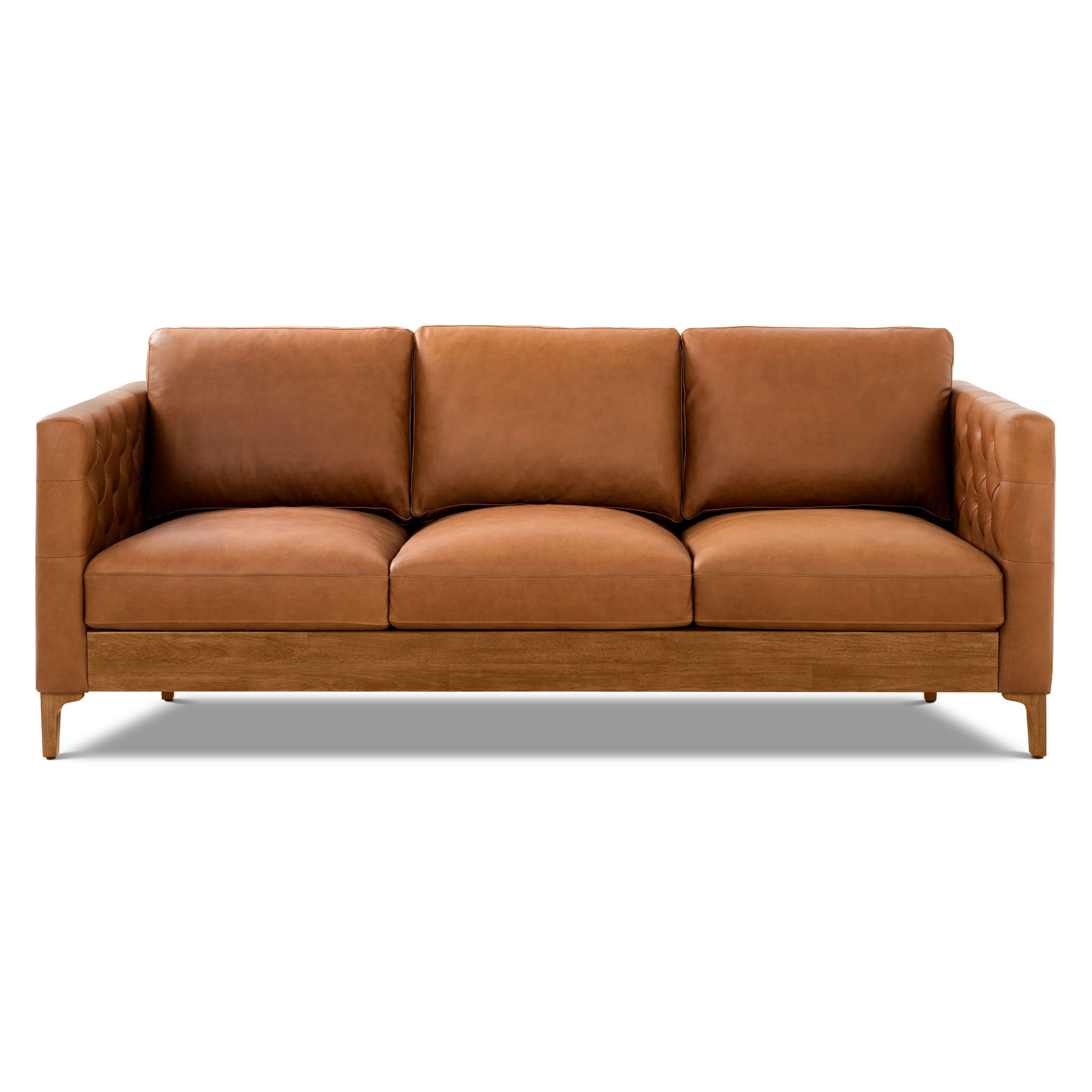 Atlas Leather Sofa (88") | Saddle Tan - Image 3