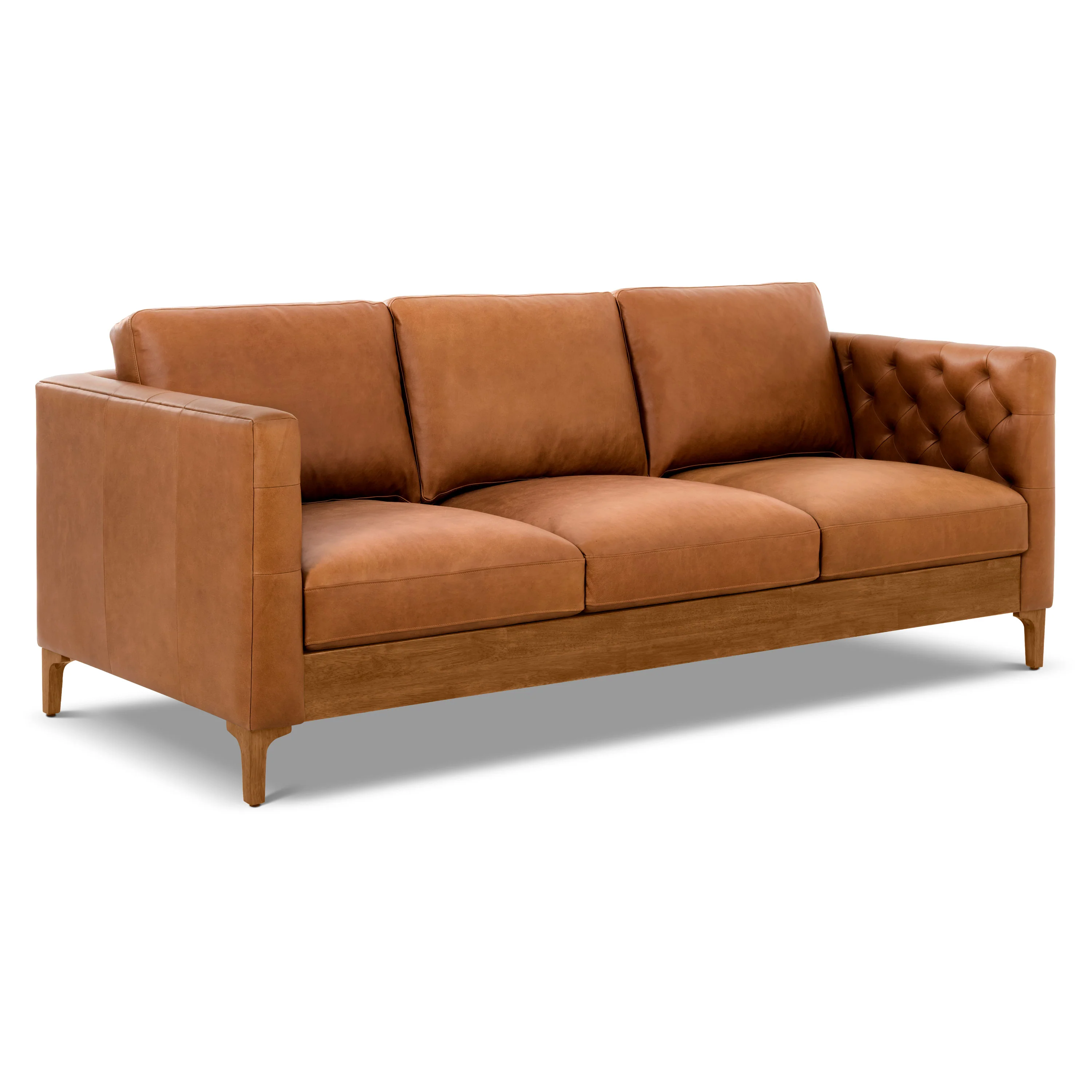 Atlas Leather Sofa (88") | Saddle Tan - Image 4