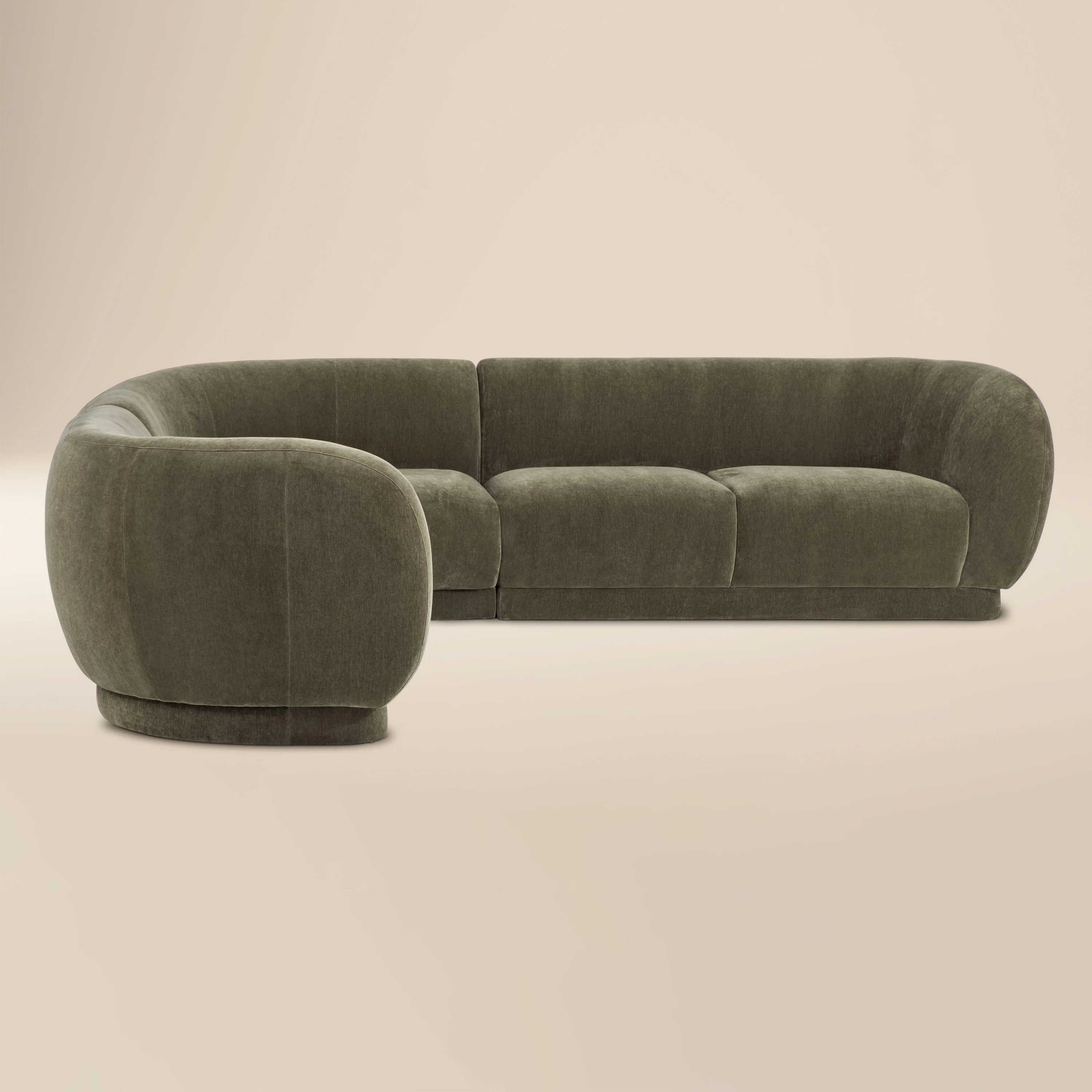 Balvano 3-Piece L-Shaped Sectional (128") | Lume Green