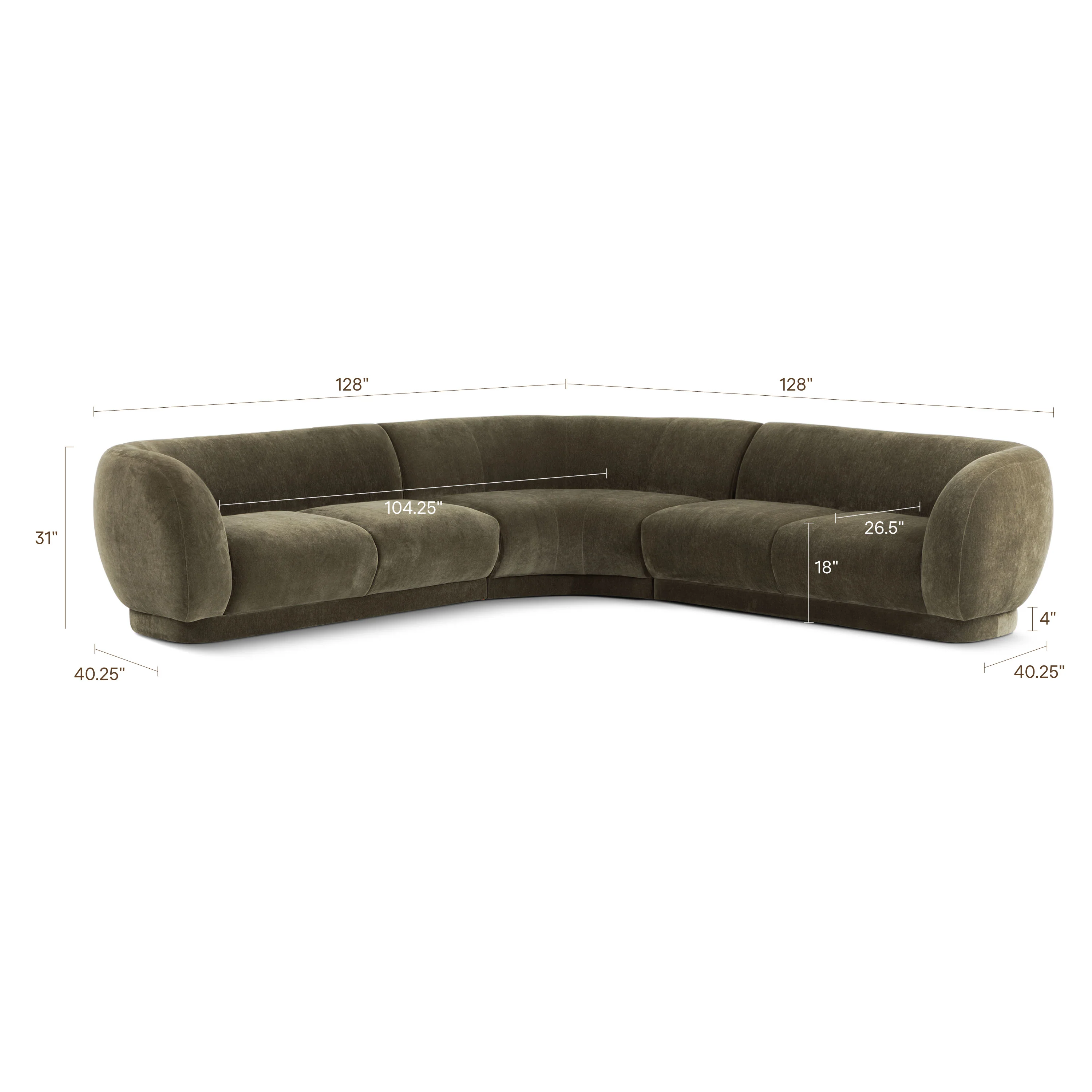 Balvano 3-Piece L-Shaped Sectional (128") | Lume Green - Image 19