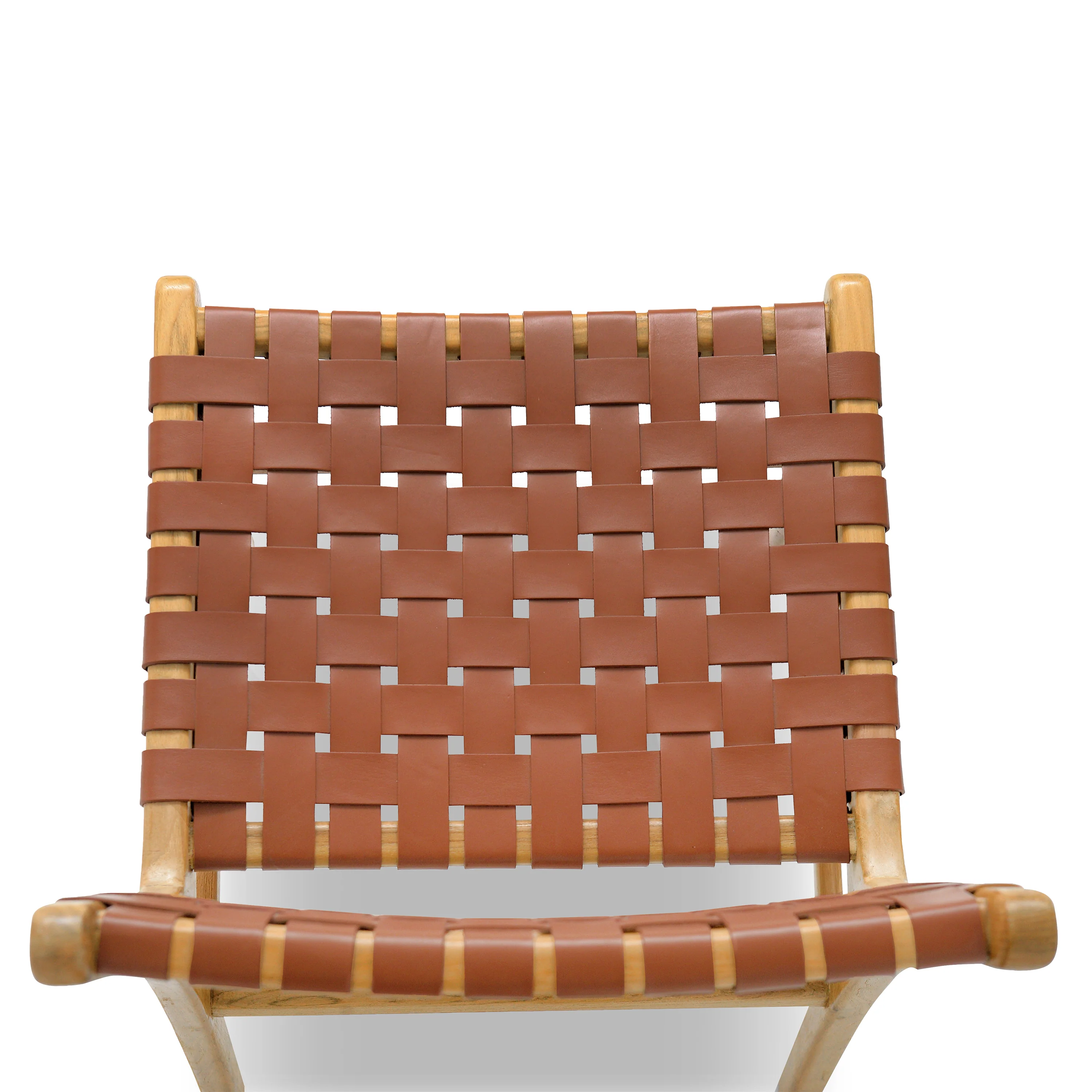 Banda Teak & Leather Dining Chair | Fauve Tan - Image 7