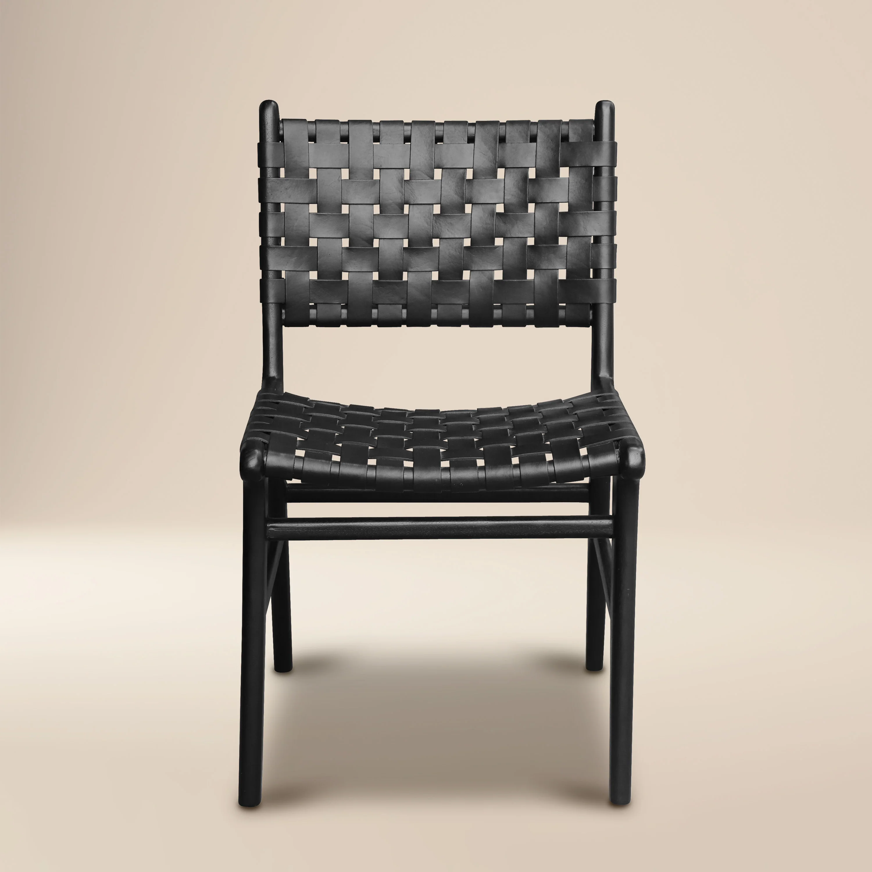 Banda Teak & Leather Dining Chair | Havana Black