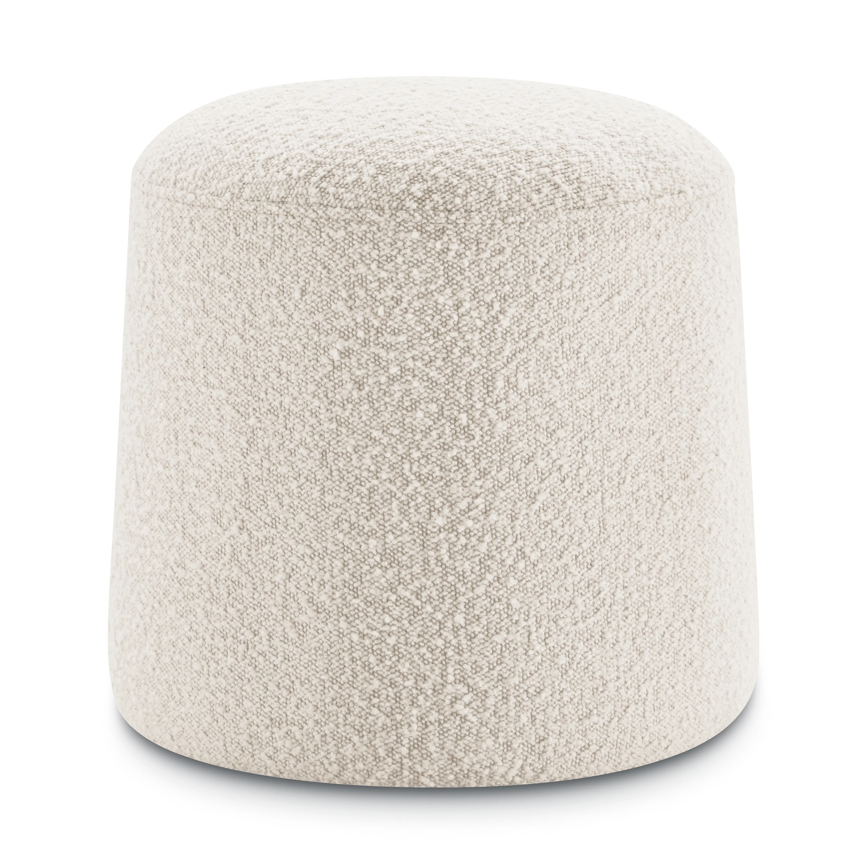 Basel Ottoman | Crema White Boucle - Image 2