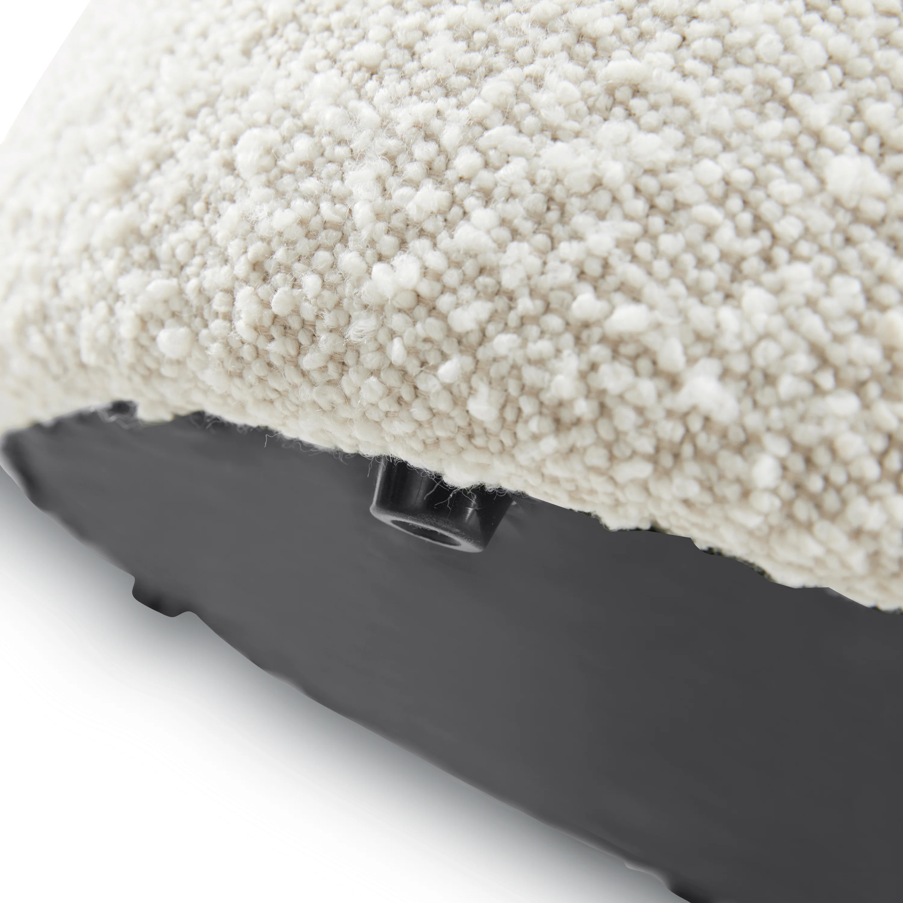 Basel Ottoman | Crema White Boucle - Image 3