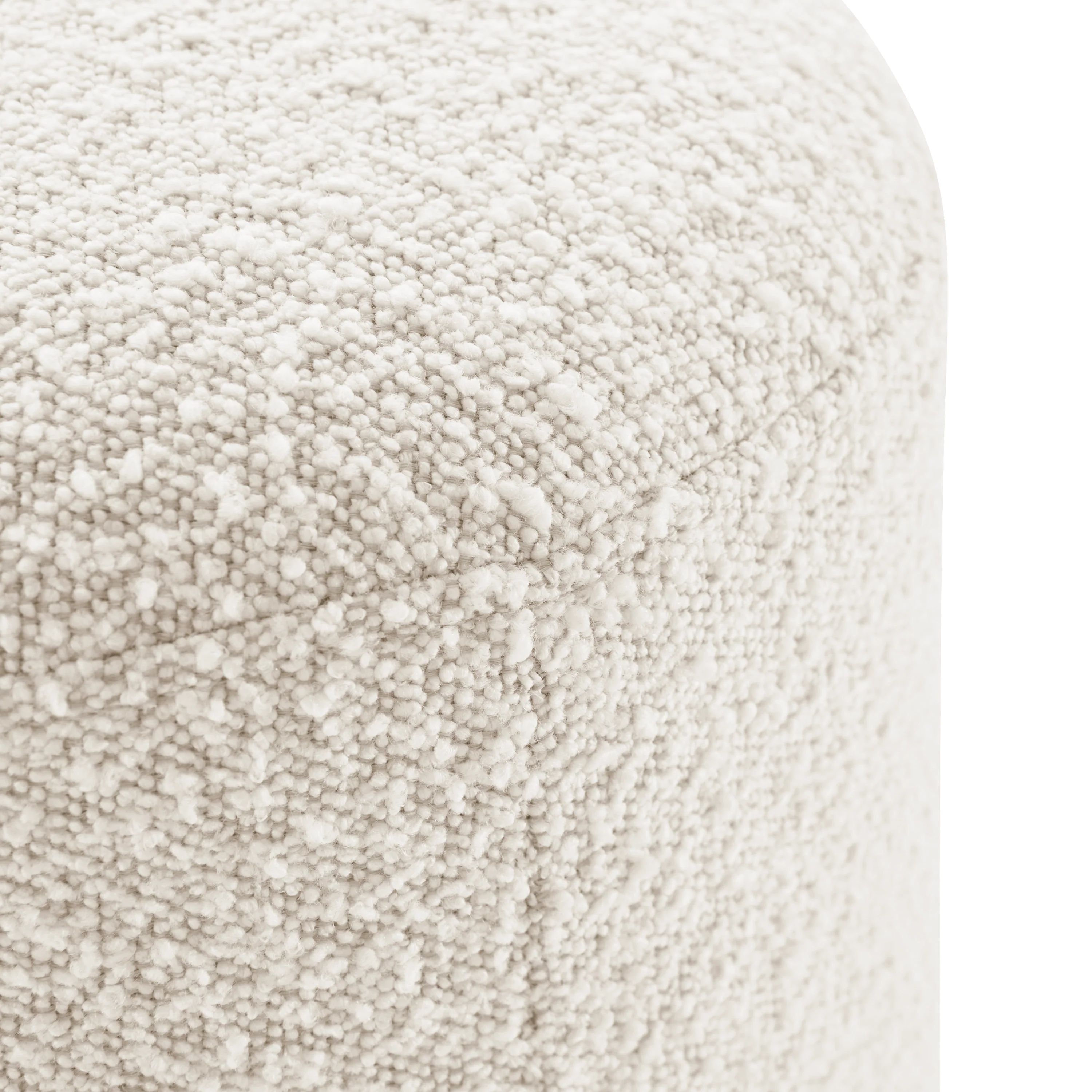 Basel Ottoman | Crema White Boucle - Image 5